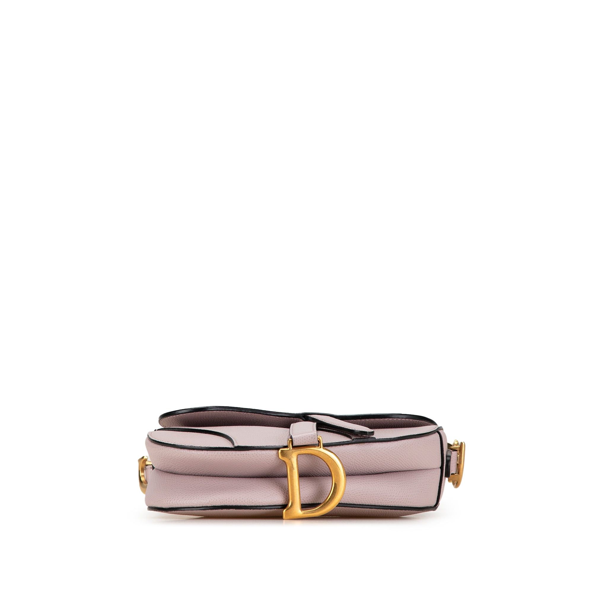 Dior Dior Mini Leather Saddle Bag Purple Size ONE SIZE - 3 Thumbnail