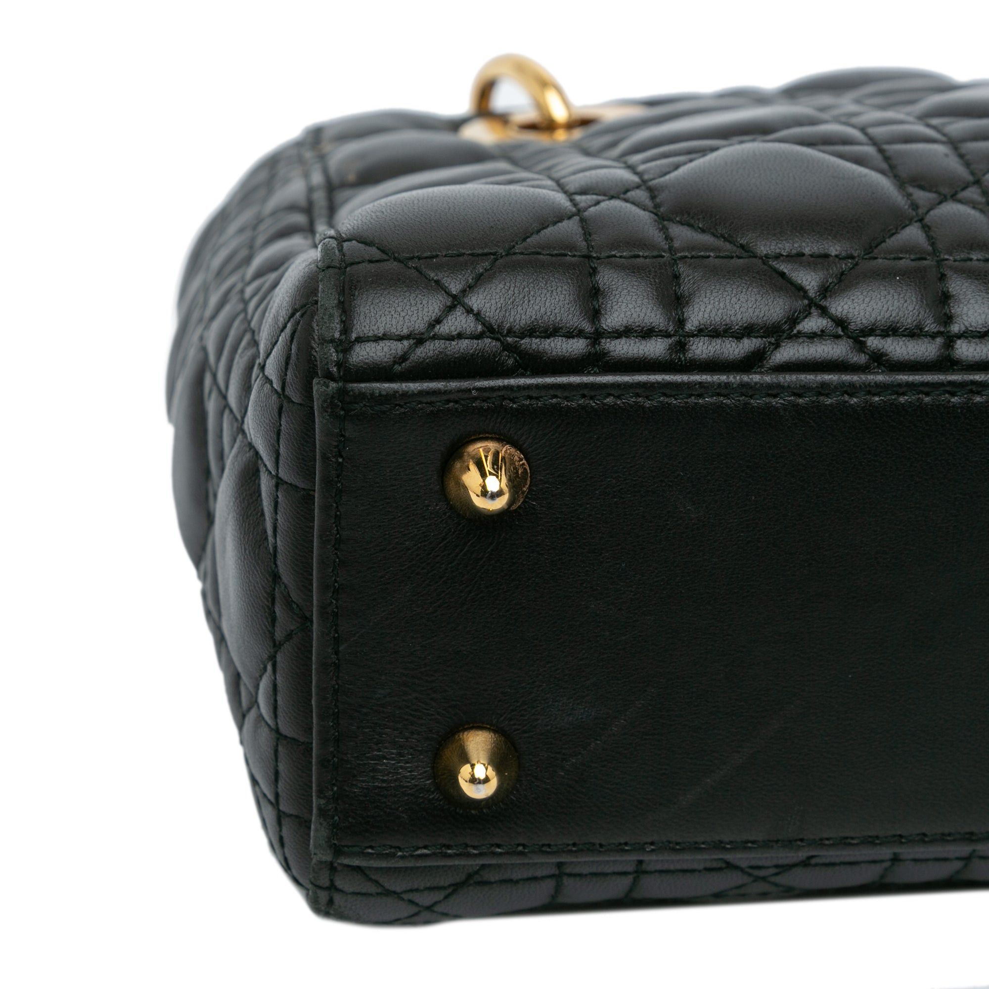 Dior Dior Small Lambskin Cannage Lady Dior Black Size ONE SIZE - 7 Thumbnail