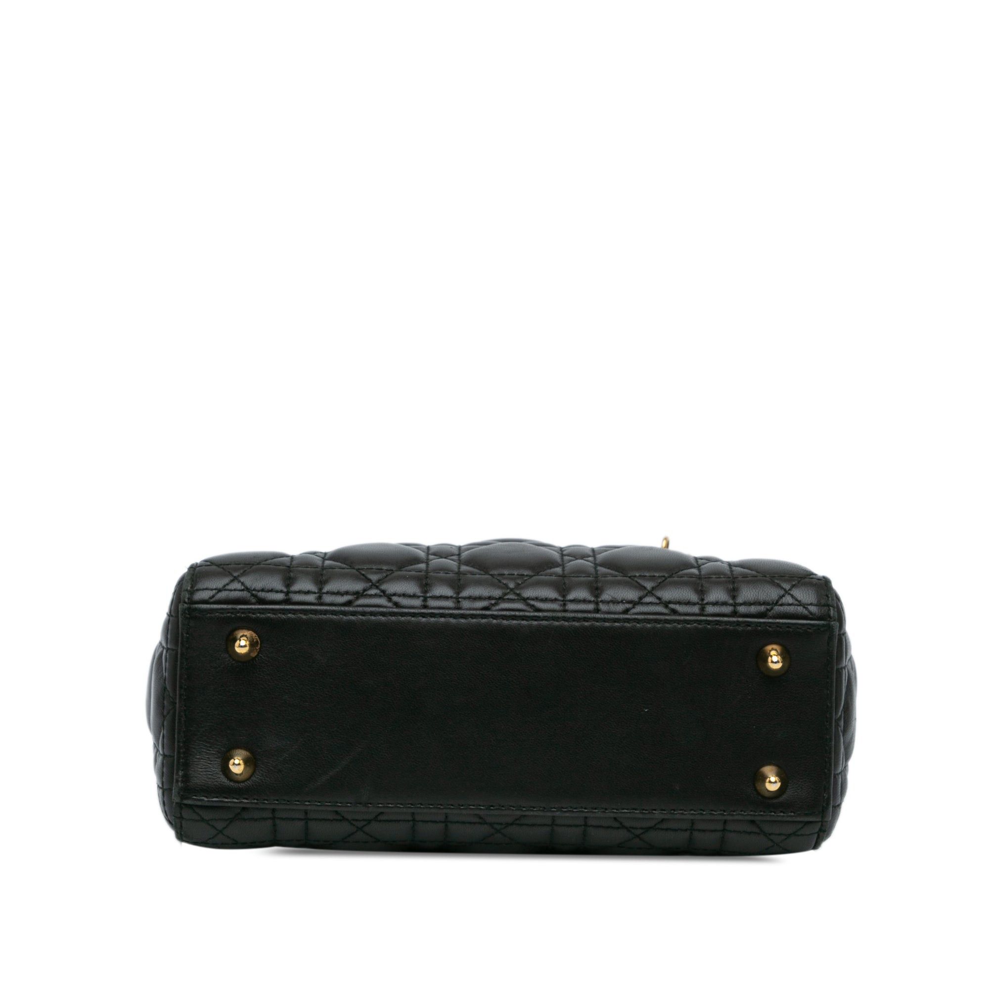 Dior Dior Small Lambskin Cannage Lady Dior Black Size ONE SIZE - 3 Thumbnail