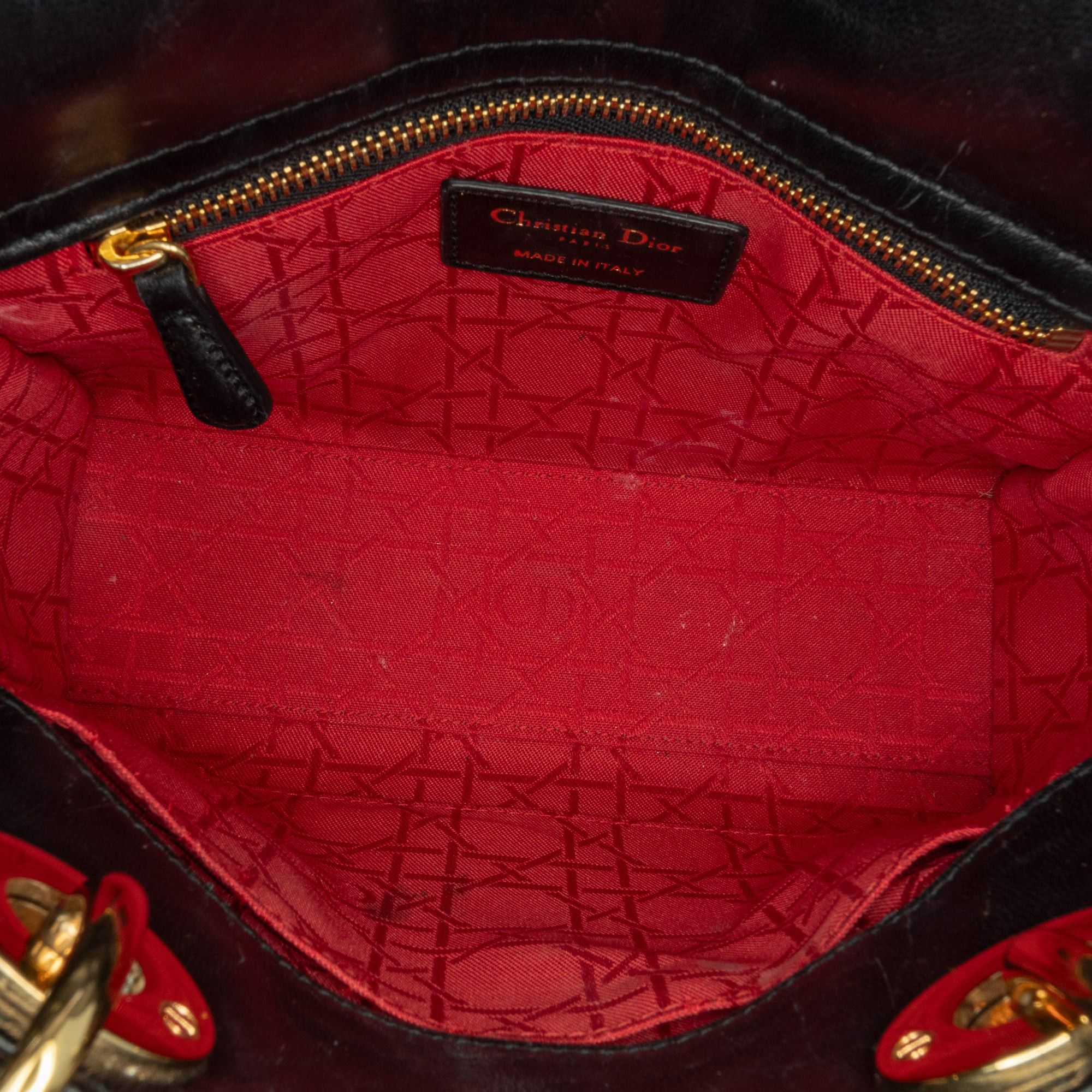 Dior Dior Small Lambskin Cannage Lady Dior Black Size ONE SIZE - 4 Thumbnail