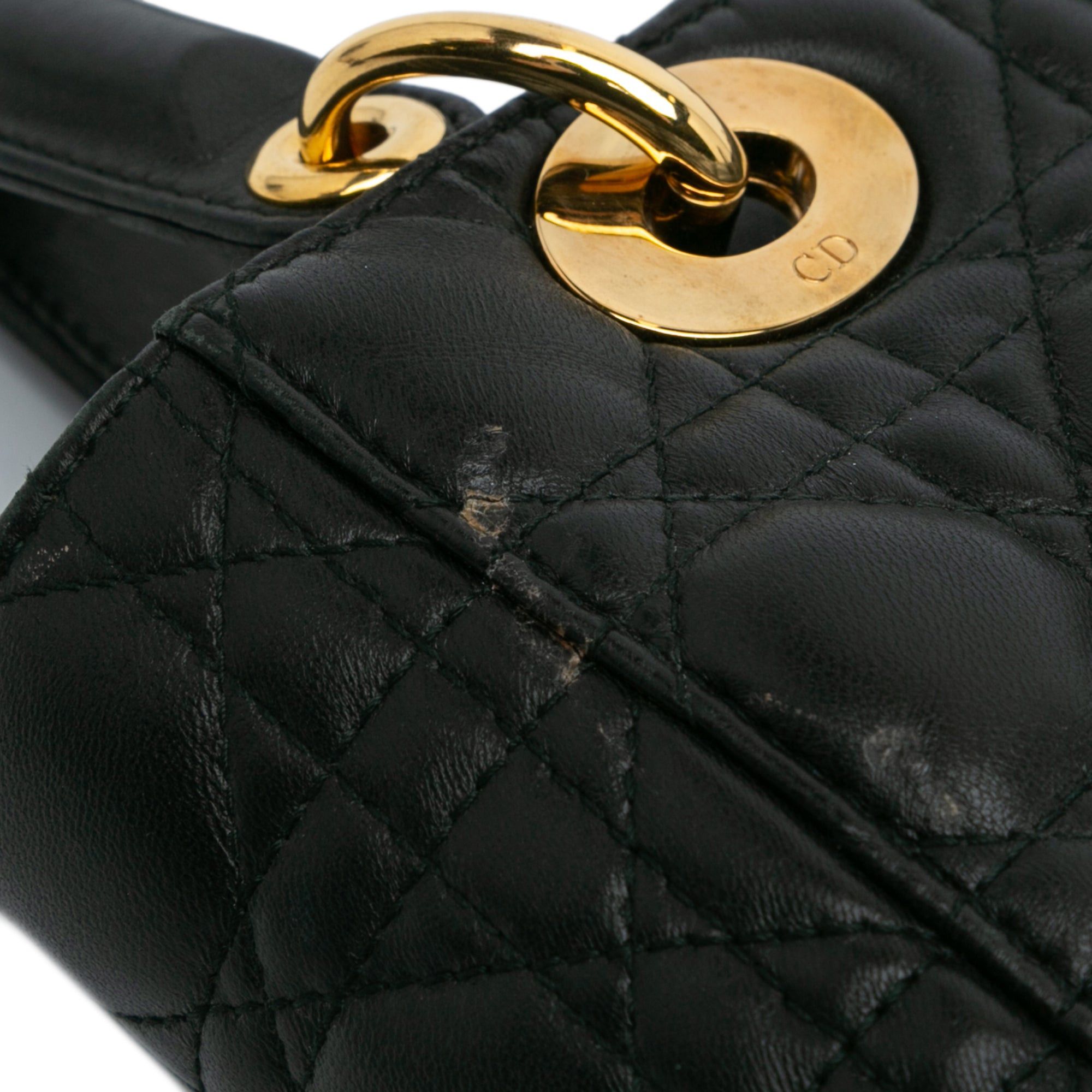Dior Dior Small Lambskin Cannage Lady Dior Black Size ONE SIZE - 9 Thumbnail