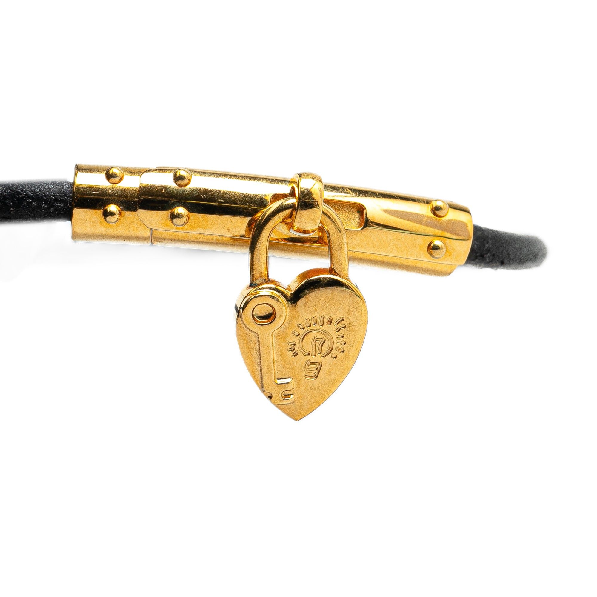 Hermes Hermès Gold Plated Cadena Heart Charm Bracelet Gold Size ONE SIZE - 4 Thumbnail