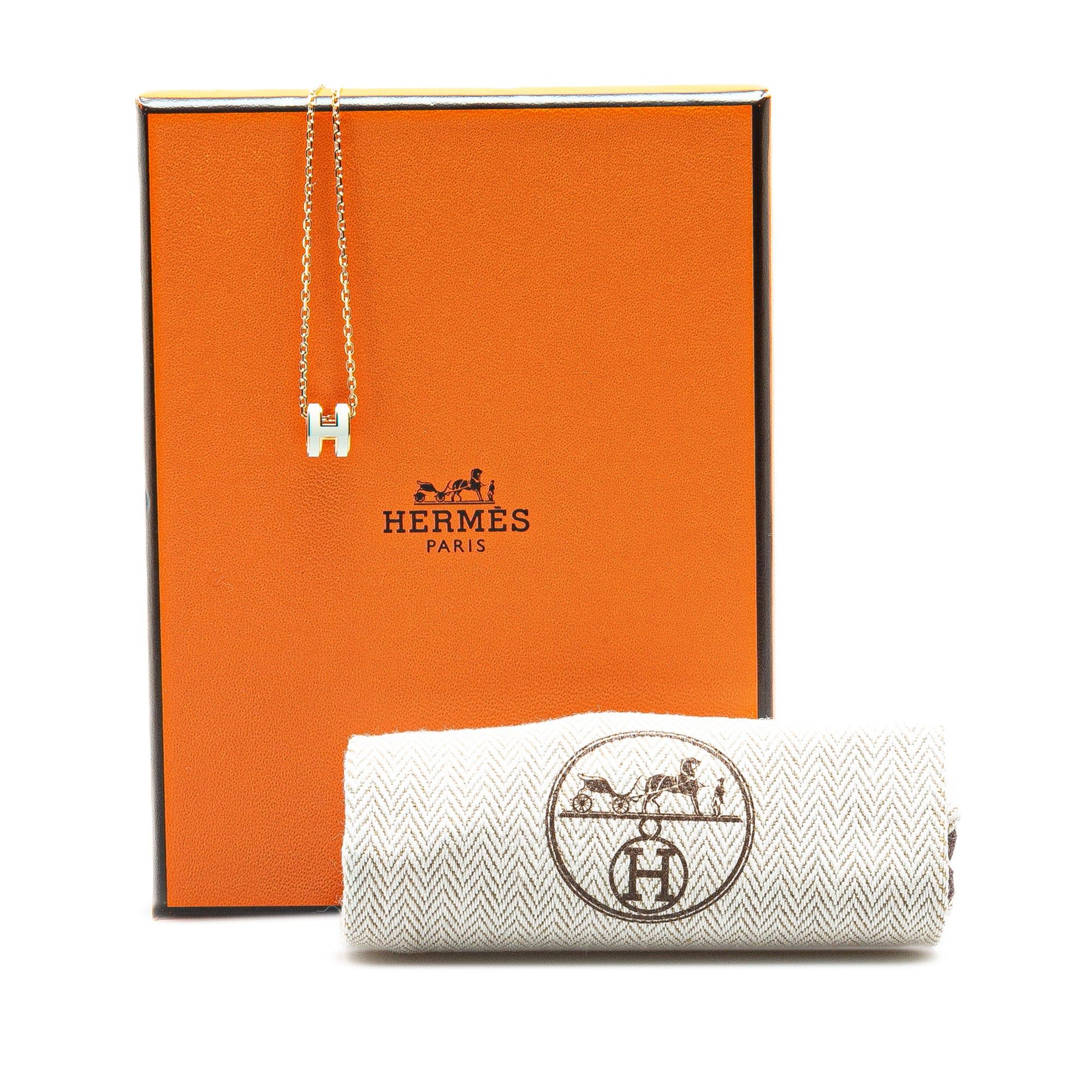 Hermes Hermès Gold Plated Mini Pop H Pendant Necklace Gold Size ONE SIZE - 5 Thumbnail