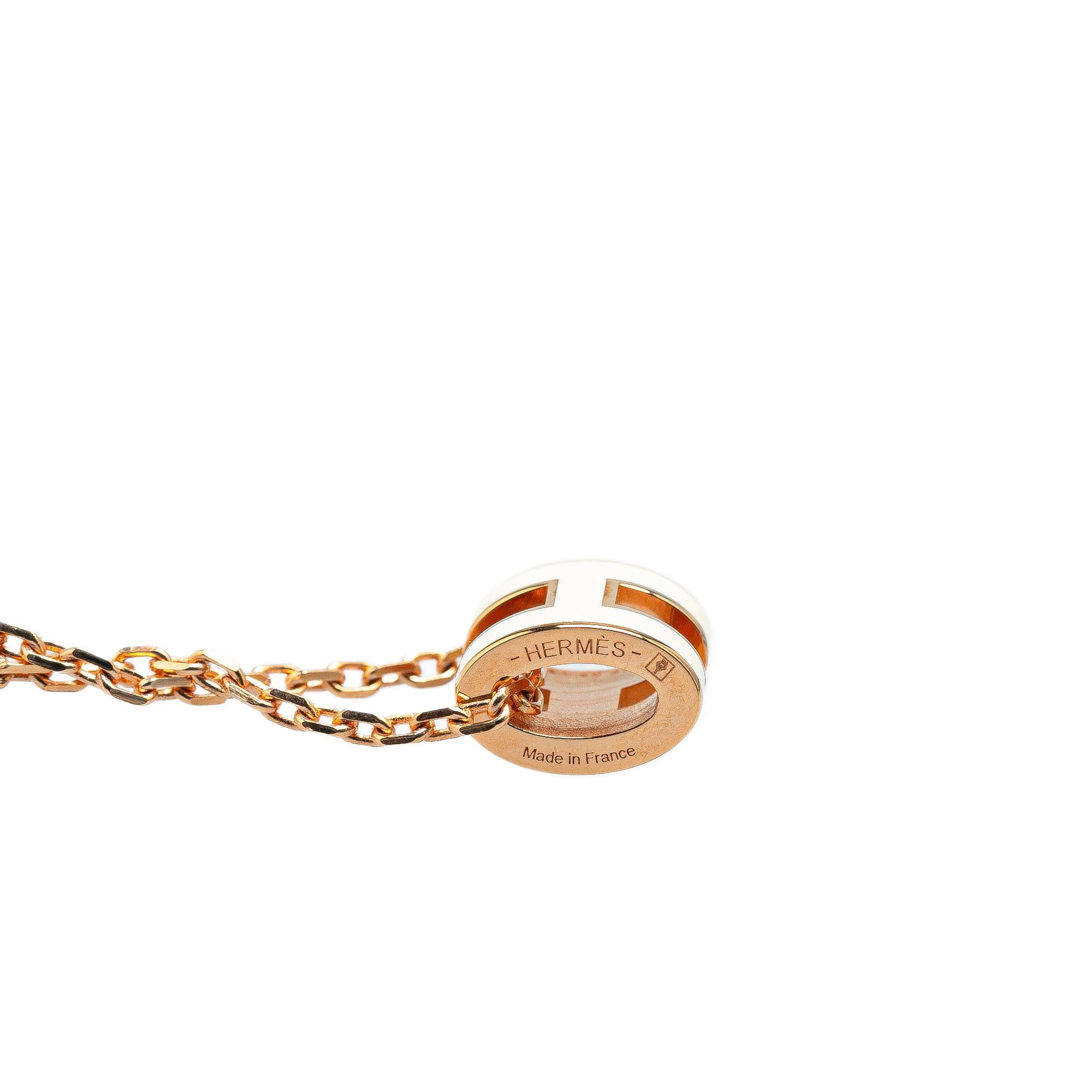 Hermes Hermès Gold Plated Mini Pop H Pendant Necklace Gold Size ONE SIZE - 2 Thumbnail