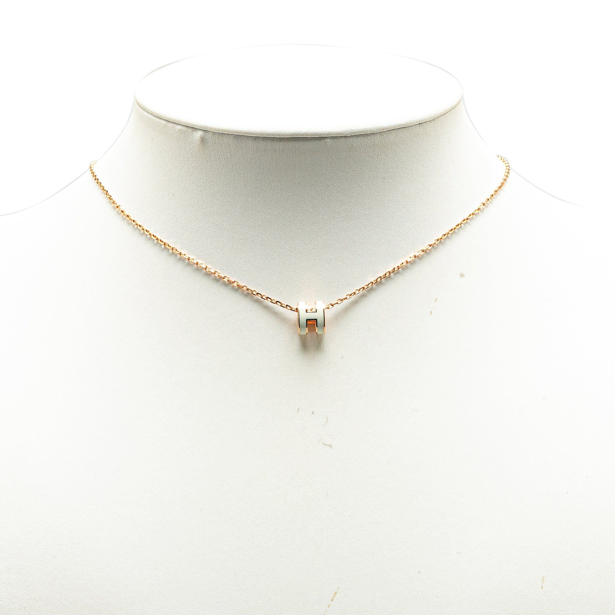 Hermes Hermès Gold Plated Mini Pop H Pendant Necklace Gold Size ONE SIZE - 4 Thumbnail