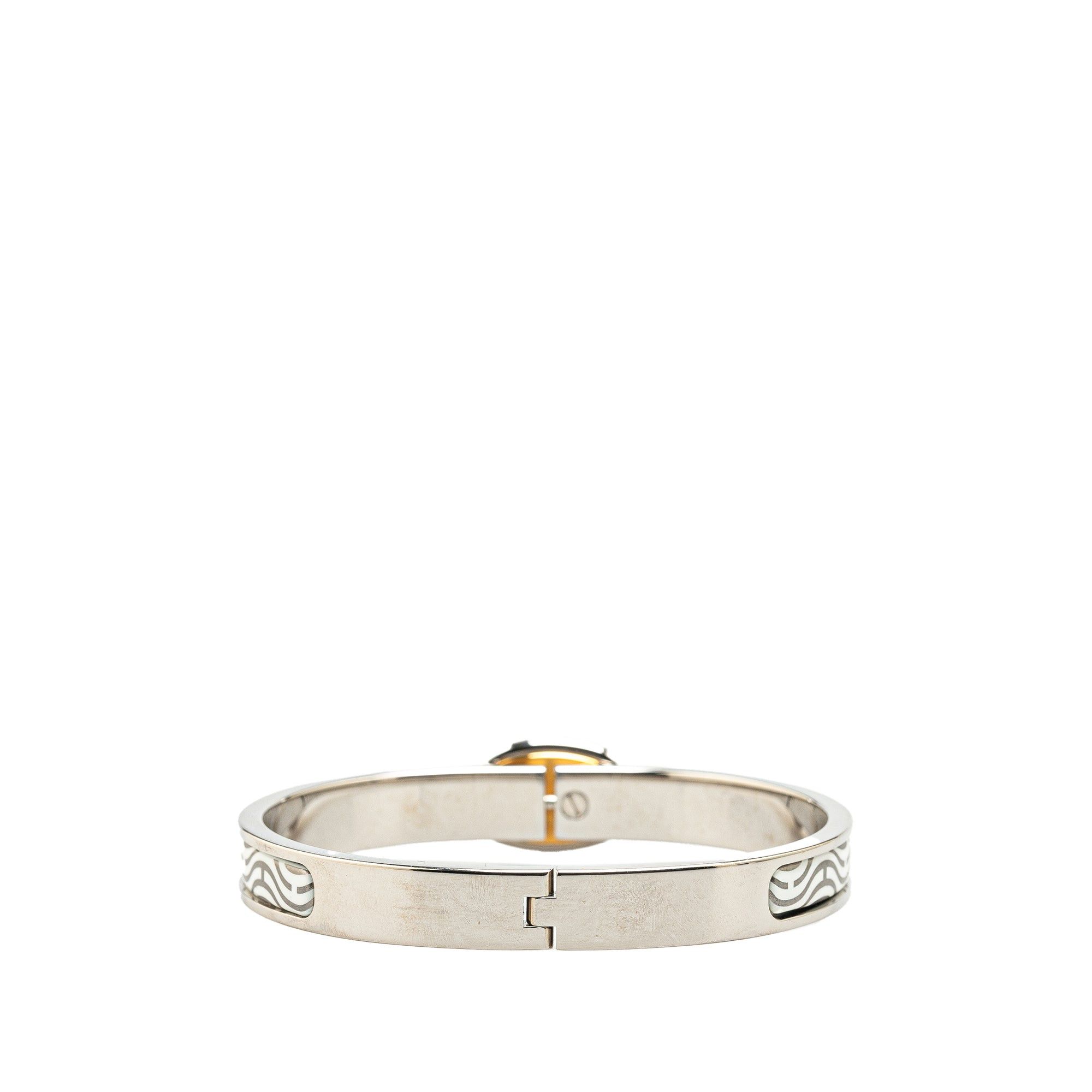 Hermes Hermès Mini Enamel Clic Chaine d'Ancre Bracelet Silver Size ONE SIZE - 3 Thumbnail