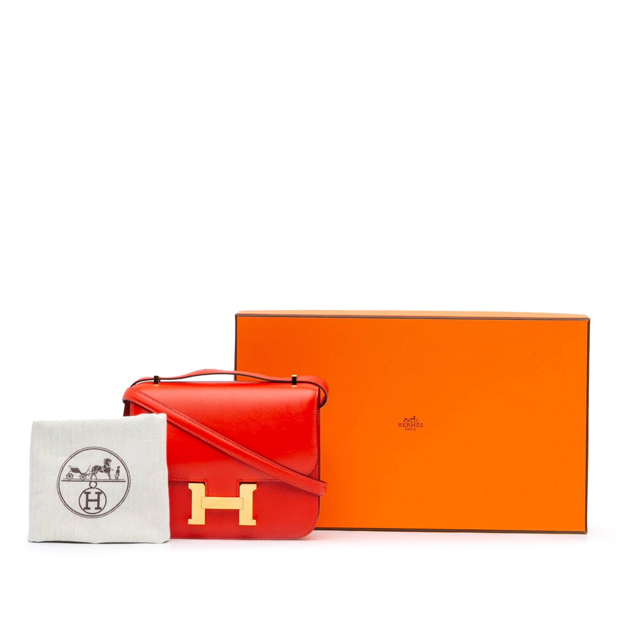 Hermes Hermès Mini Tadelakt Constance 18 Red Size ONE SIZE - 10 Thumbnail