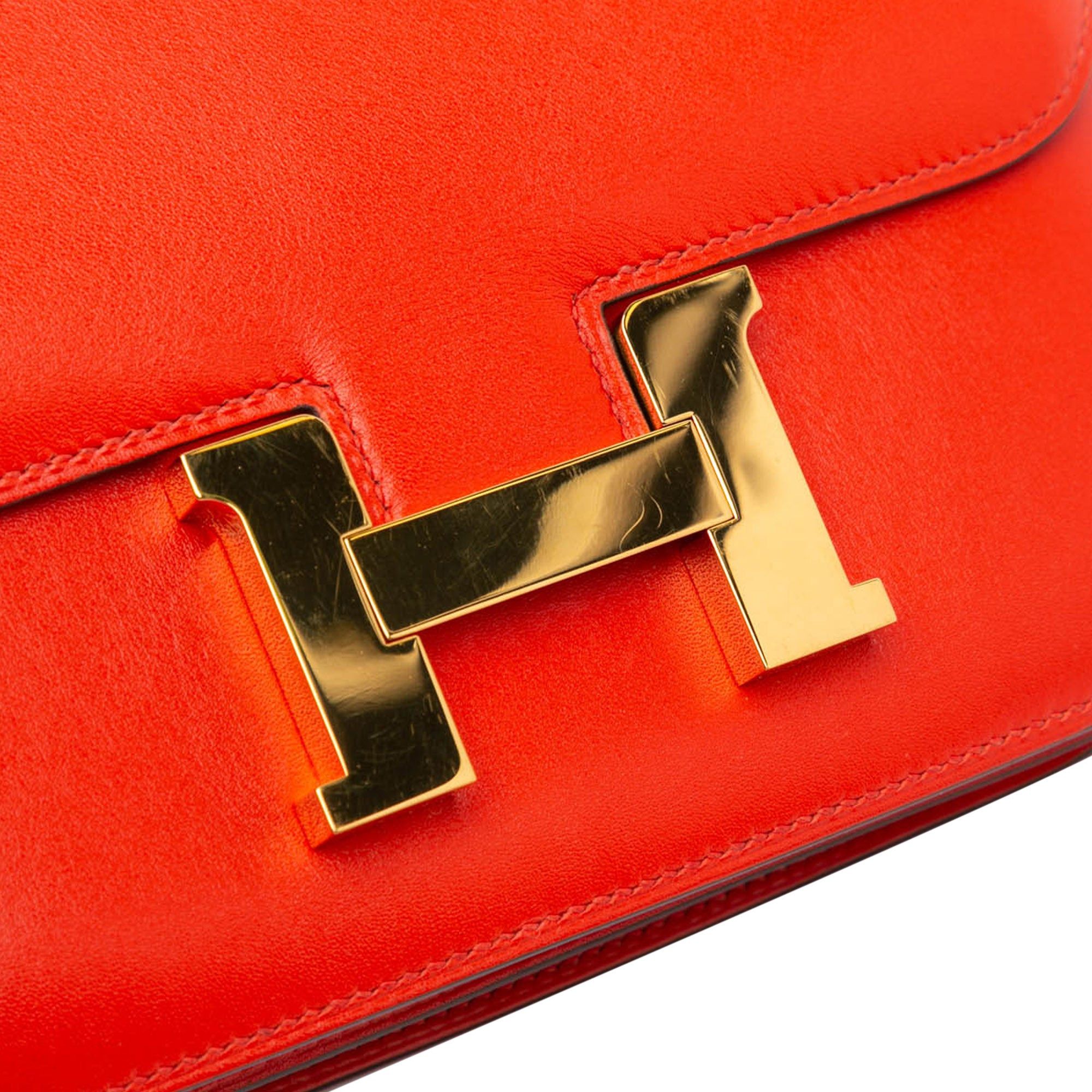 Hermes Hermès Mini Tadelakt Constance 18 Red Size ONE SIZE - 8 Thumbnail