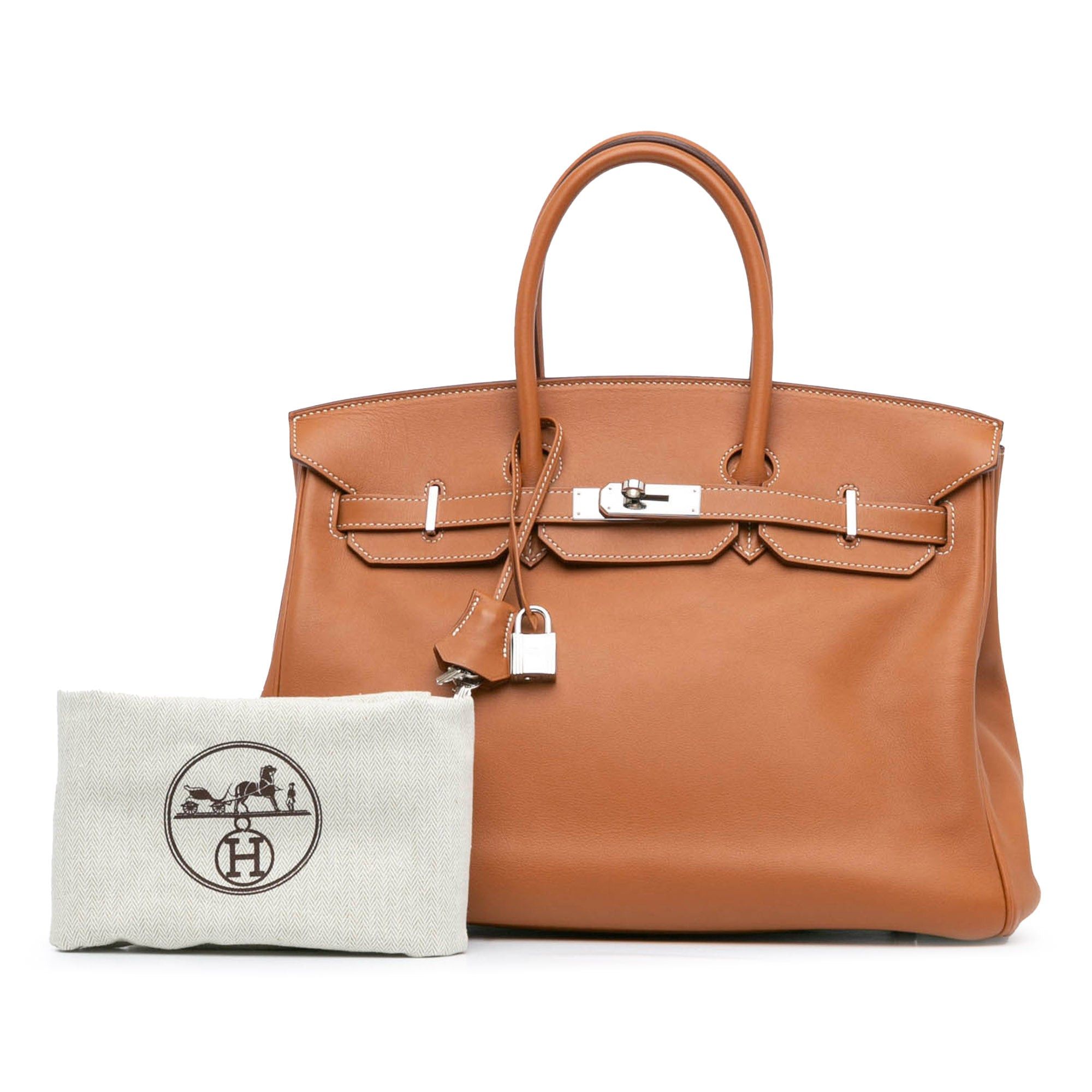 Hermes Hermès Swift Birkin Retourne 35 Brown Size ONE SIZE - 9 Thumbnail
