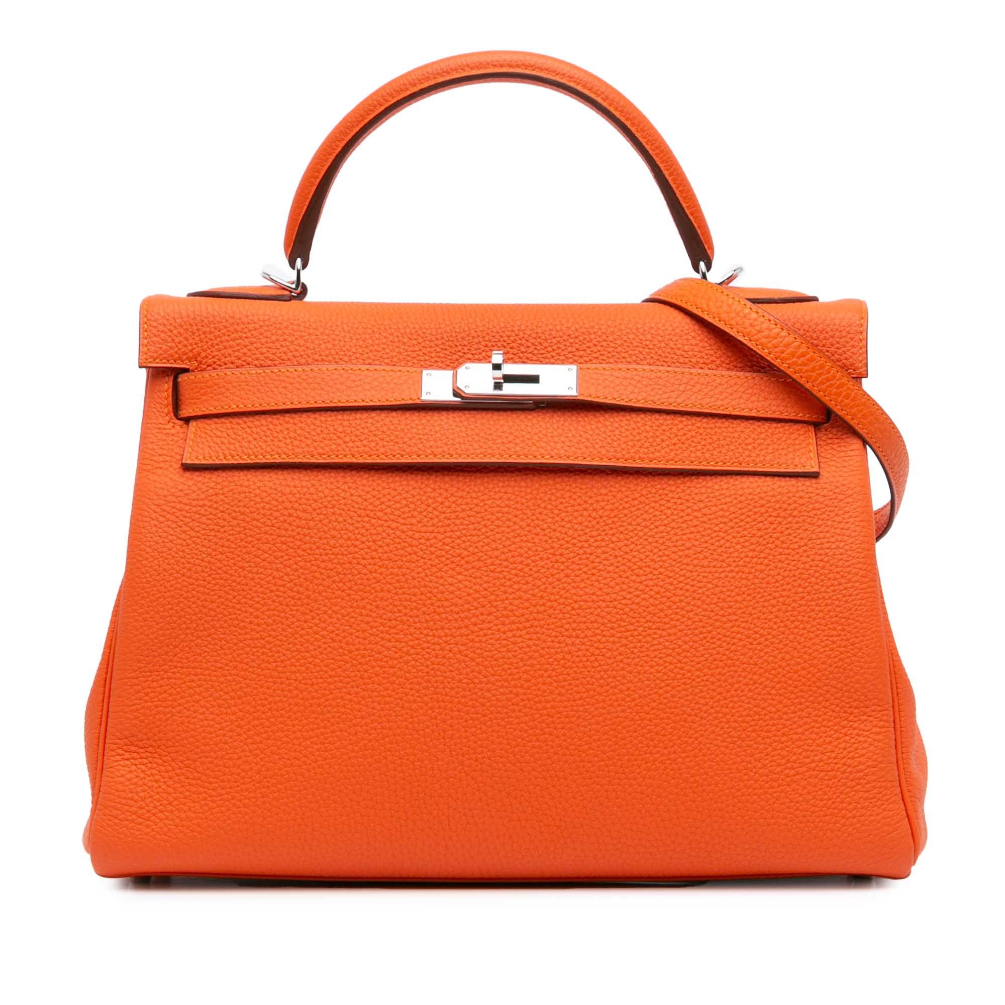 Hermes Hermès Togo Kelly II Retourne 32 Orange Size ONE SIZE - 2 Thumbnail