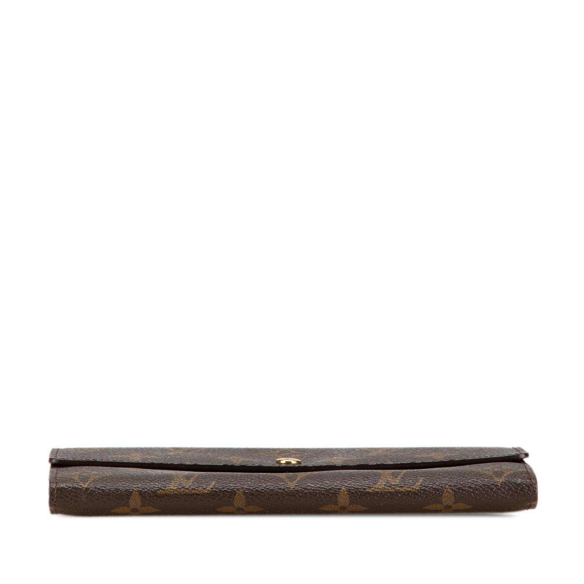 Louis Vuitton Louis Vuitton Monogram Sarah Long Wallet Brown Size ONE SIZE - 3 Thumbnail