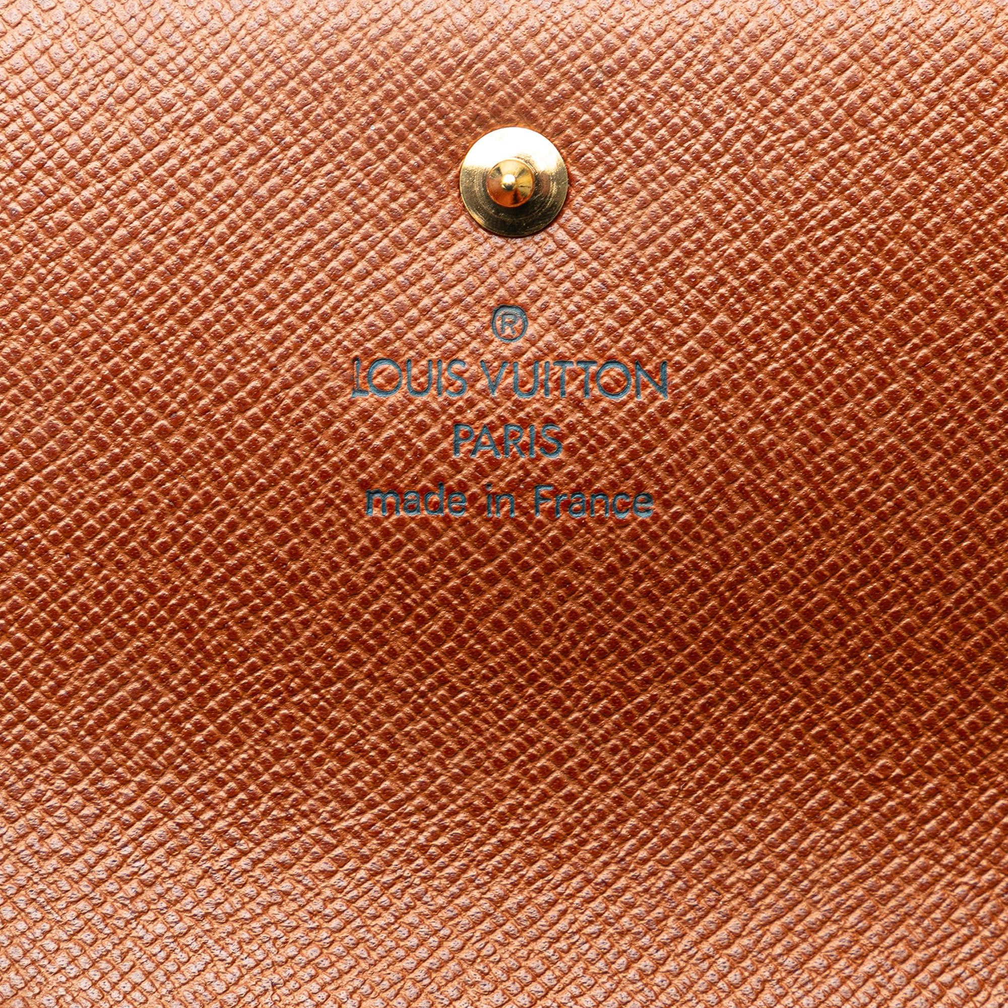 Louis Vuitton Louis Vuitton Monogram Sarah Long Wallet Brown Size ONE SIZE - 6 Thumbnail