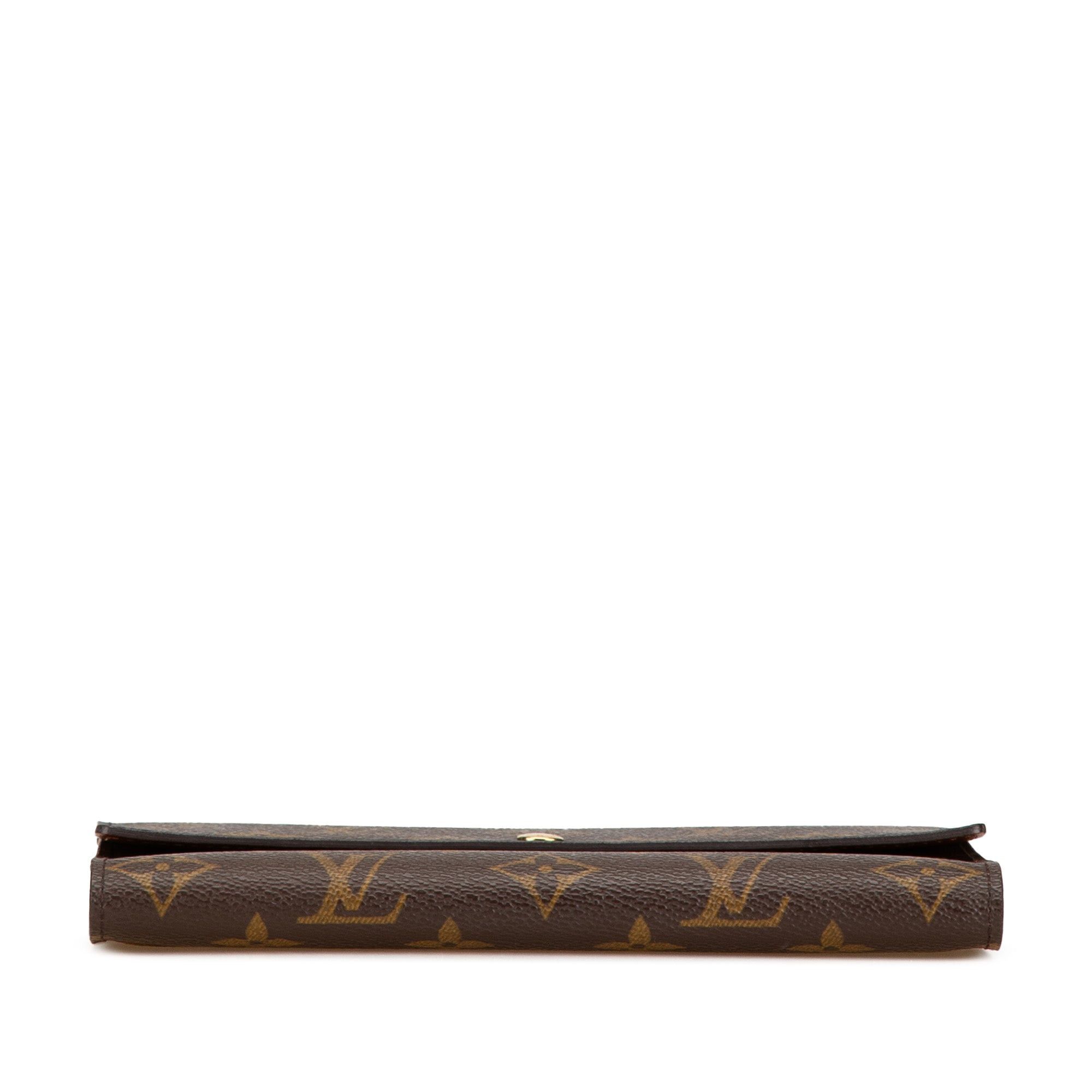 Louis Vuitton Louis Vuitton Monogram Sarah Long Wallet Brown Size ONE SIZE - 3 Thumbnail