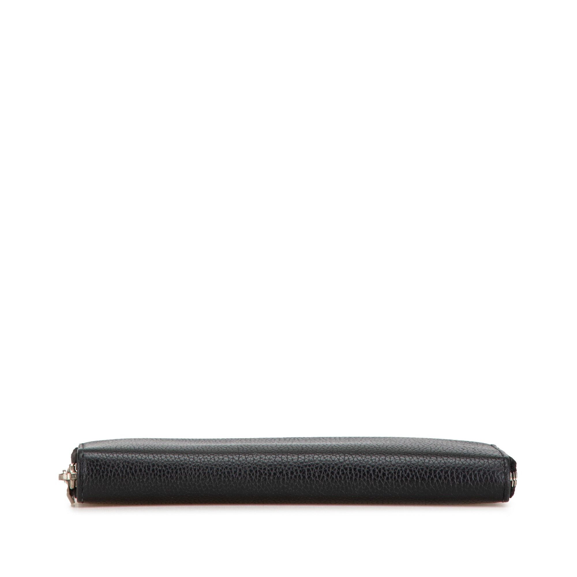 Saint Laurent Paris Saint Laurent Leather Zip Around Long Wallet Black Size ONE SIZE - 3 Thumbnail