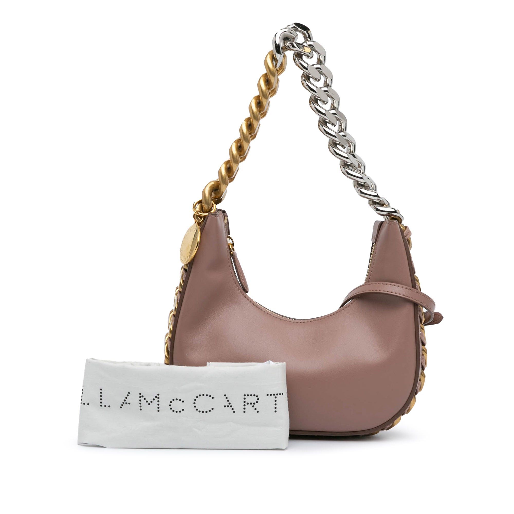 Stella McCartney Stella McCartney Mini Frayme Zipped Satchel Brown Size ONE SIZE - 10 Thumbnail