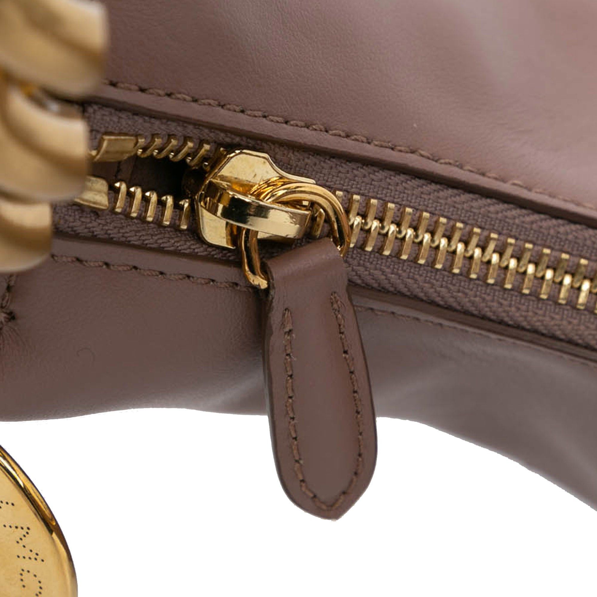 Stella McCartney Stella McCartney Mini Frayme Zipped Satchel Brown Size ONE SIZE - 7 Thumbnail