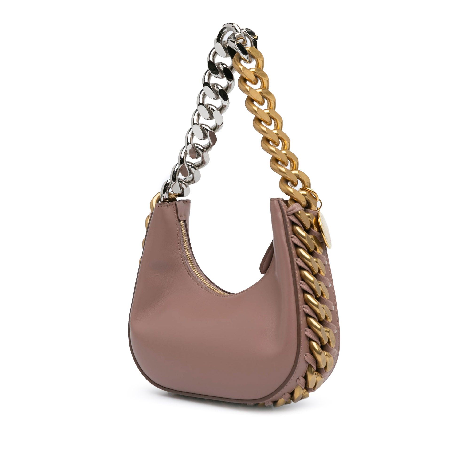 Stella McCartney Stella McCartney Mini Frayme Zipped Satchel Brown Size ONE SIZE - 2 Thumbnail