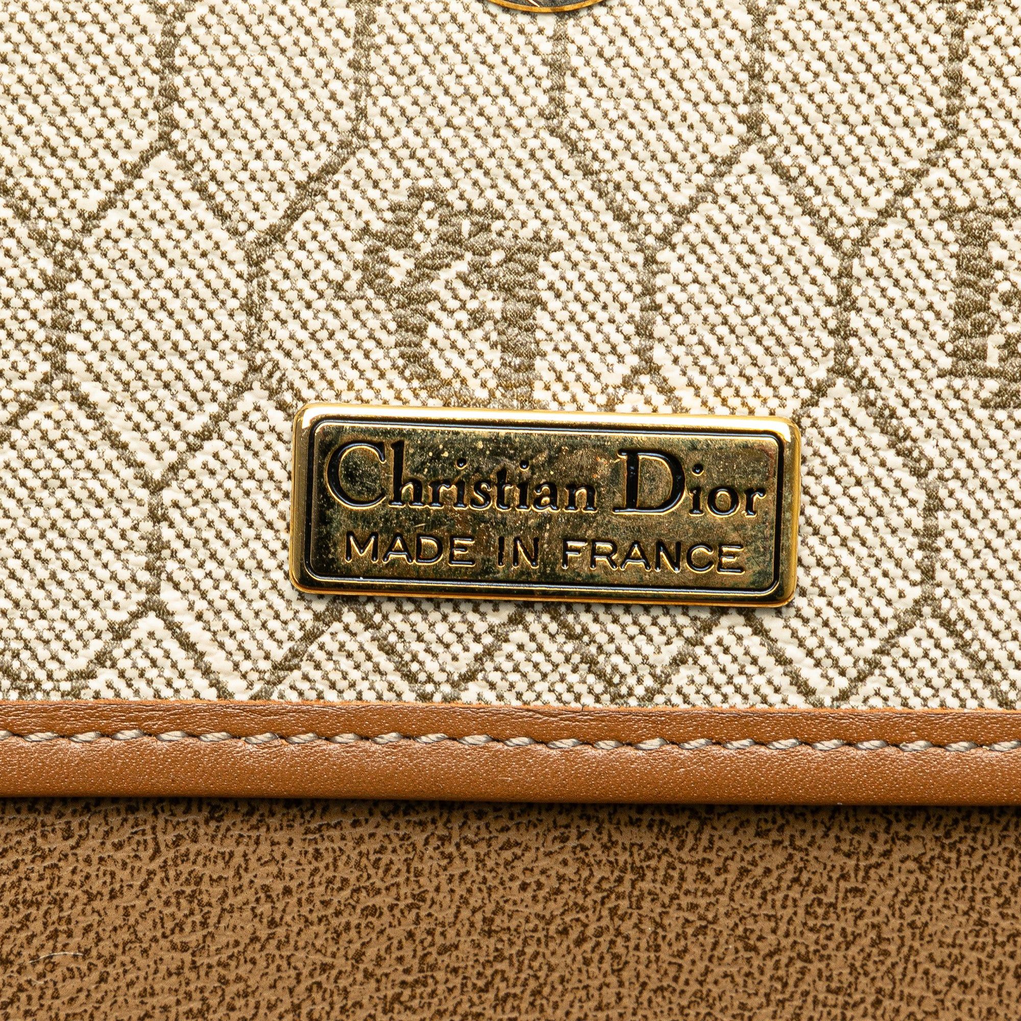 Dior Dior Honeycomb Coated Canvas Crossbody Brown Size ONE SIZE - 5 Thumbnail