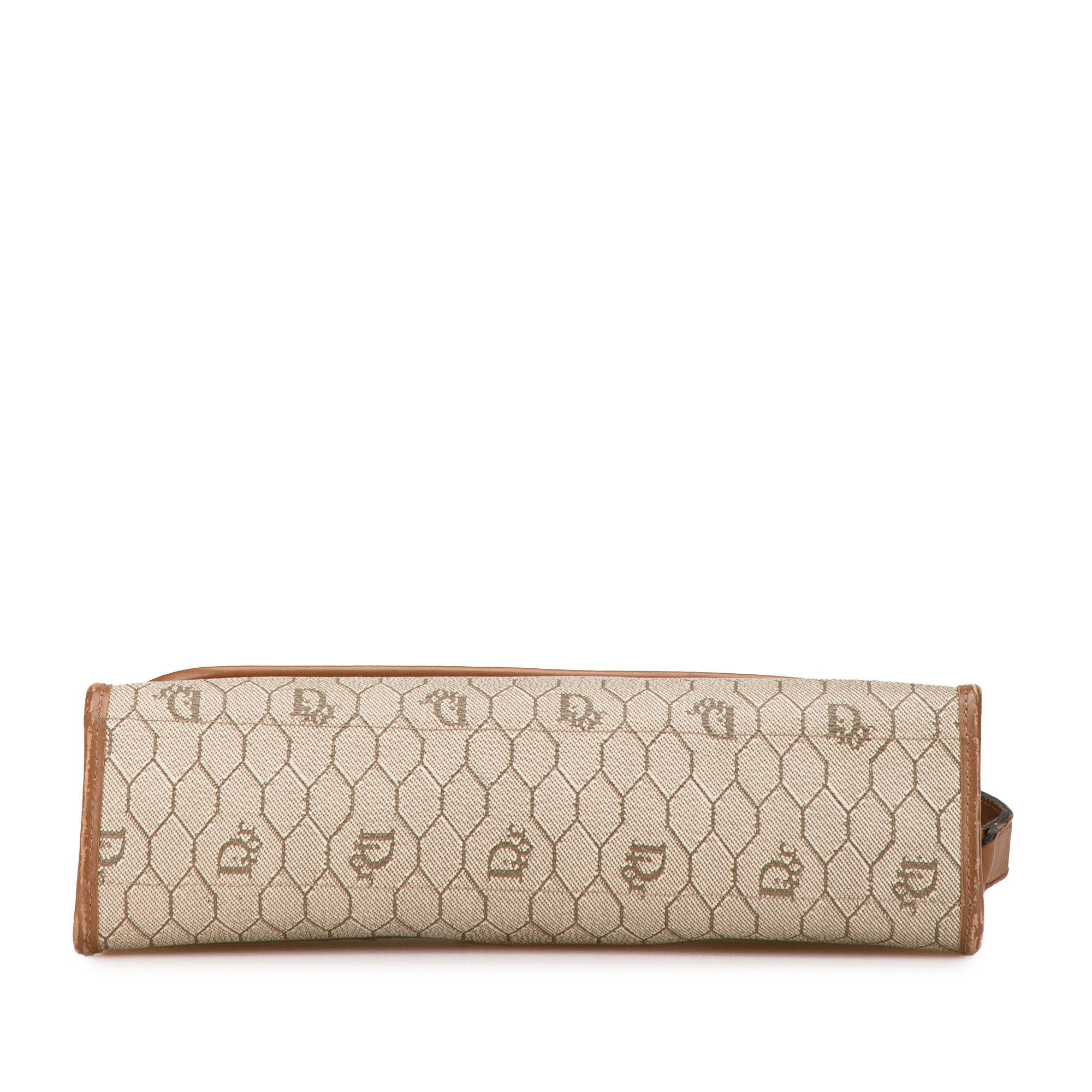 Dior Dior Honeycomb Coated Canvas Crossbody Brown Size ONE SIZE - 3 Thumbnail