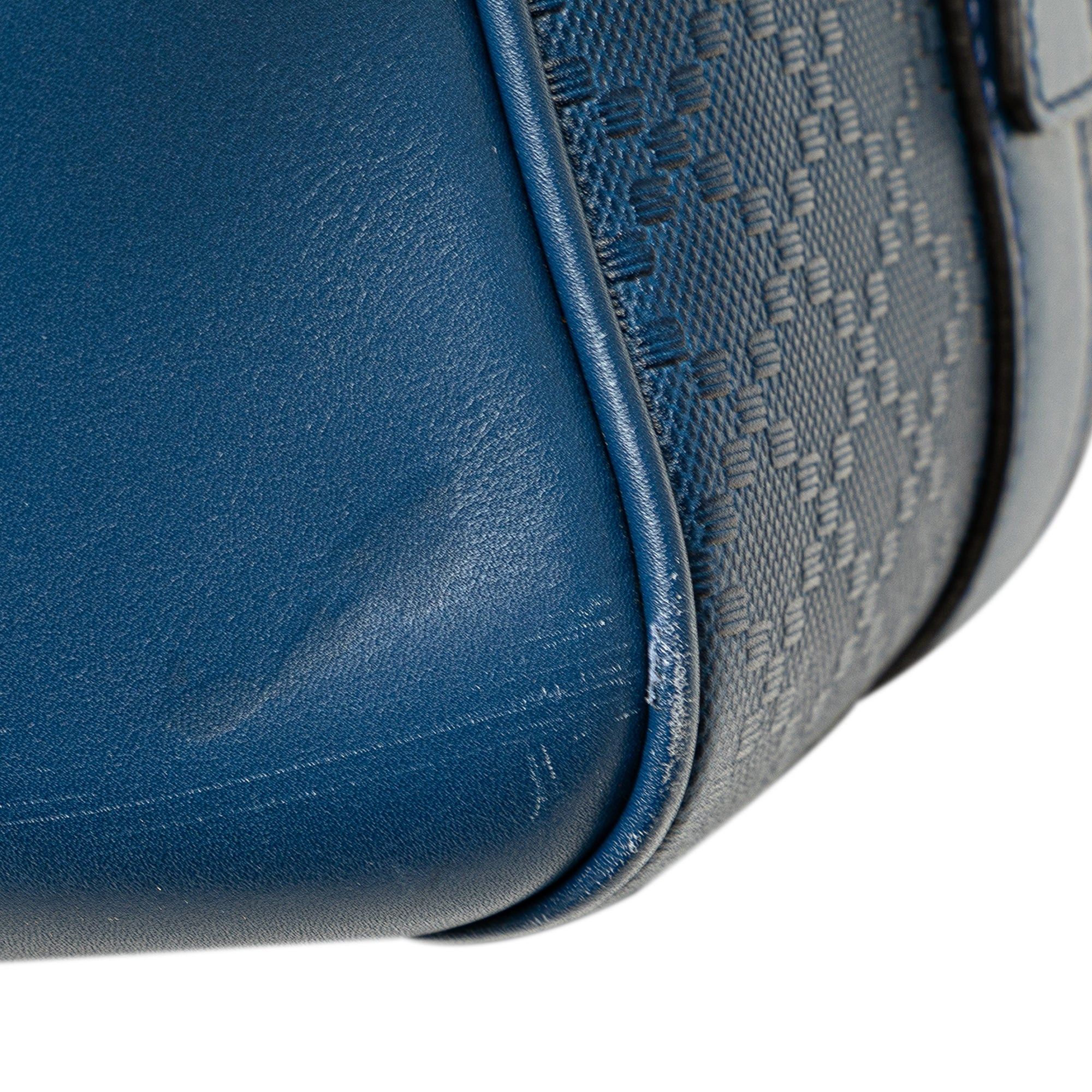 Gucci Gucci Bright Diamante Leather Travel Bag Blue Size ONE SIZE - 7 Thumbnail