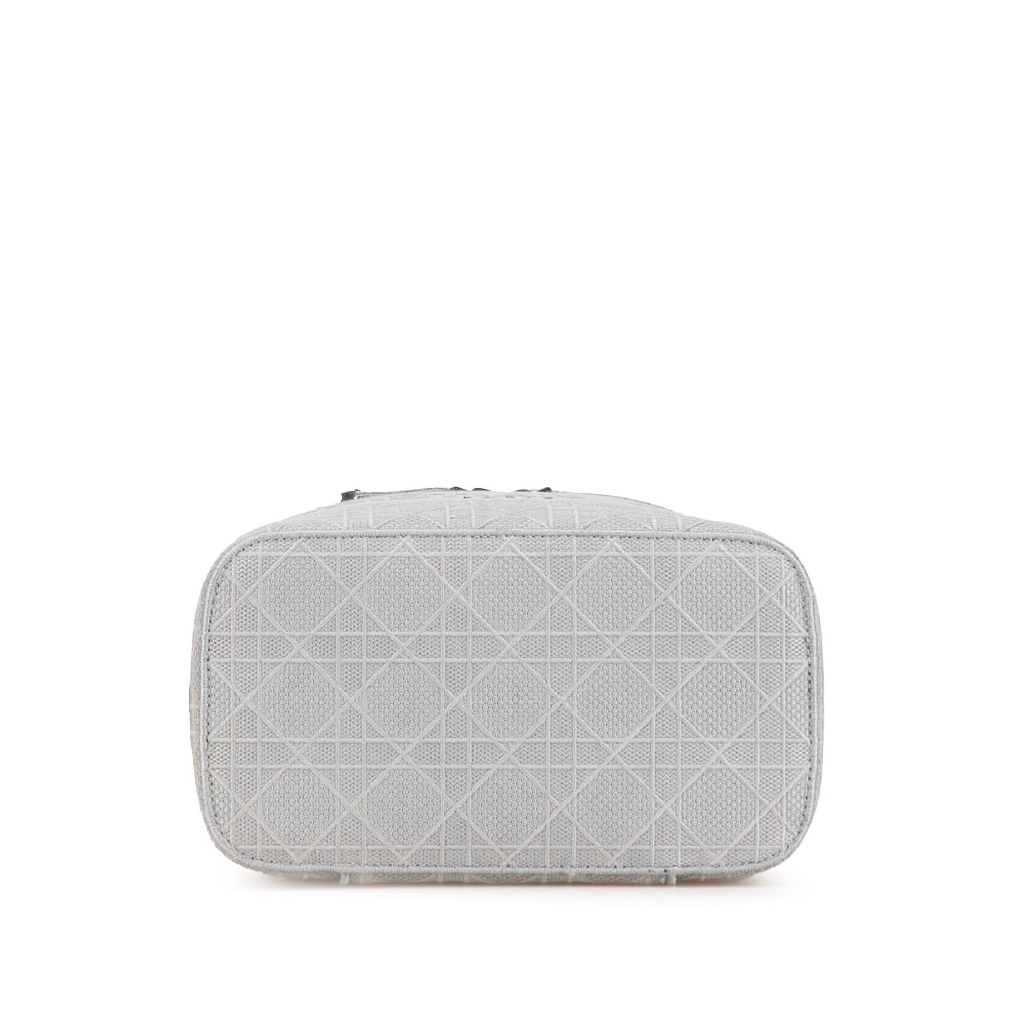 Dior Dior Canvas Cannage Diortravel Vanity Case Gray Size ONE SIZE - 3 Thumbnail