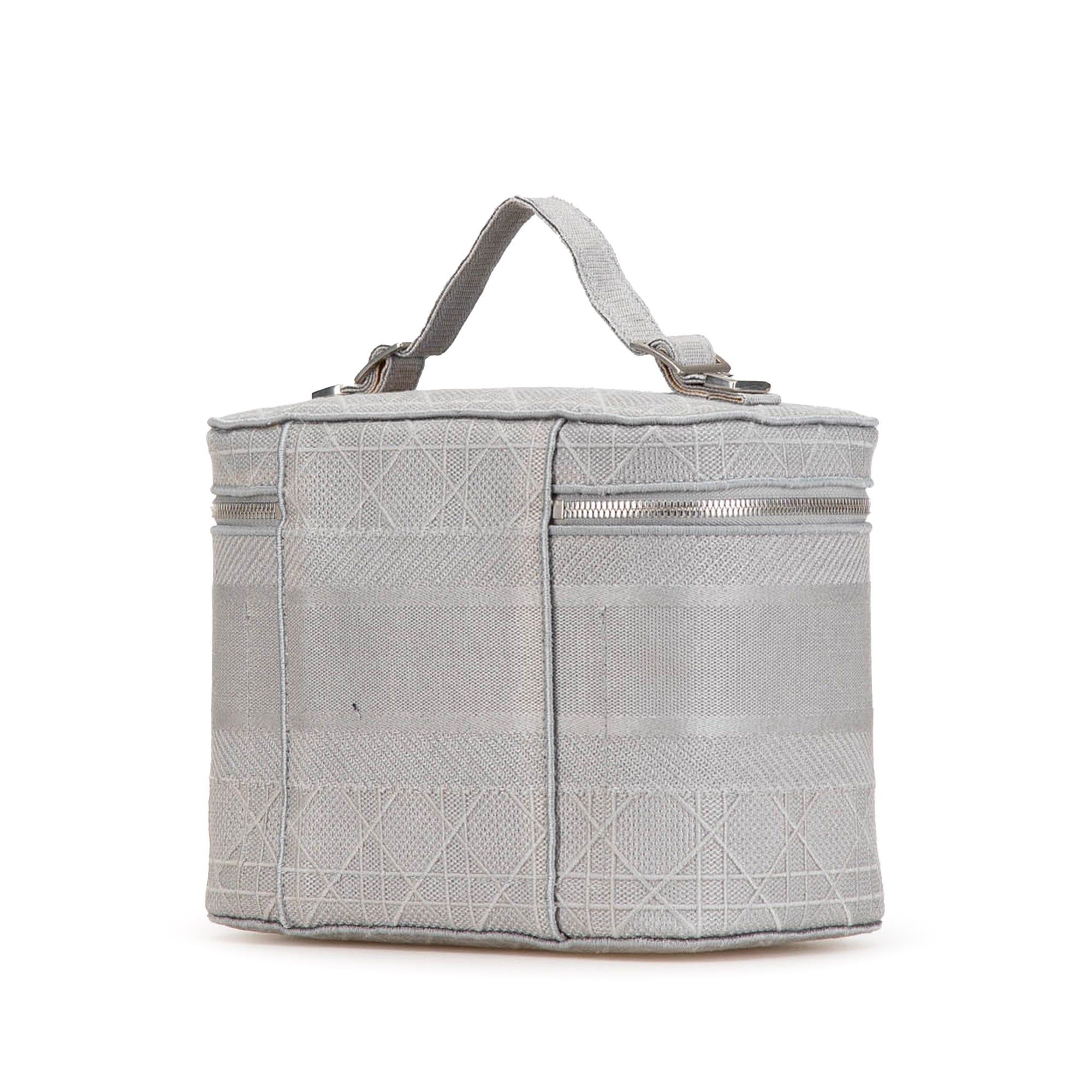 Dior Dior Canvas Cannage Diortravel Vanity Case Gray Size ONE SIZE - 2 Thumbnail