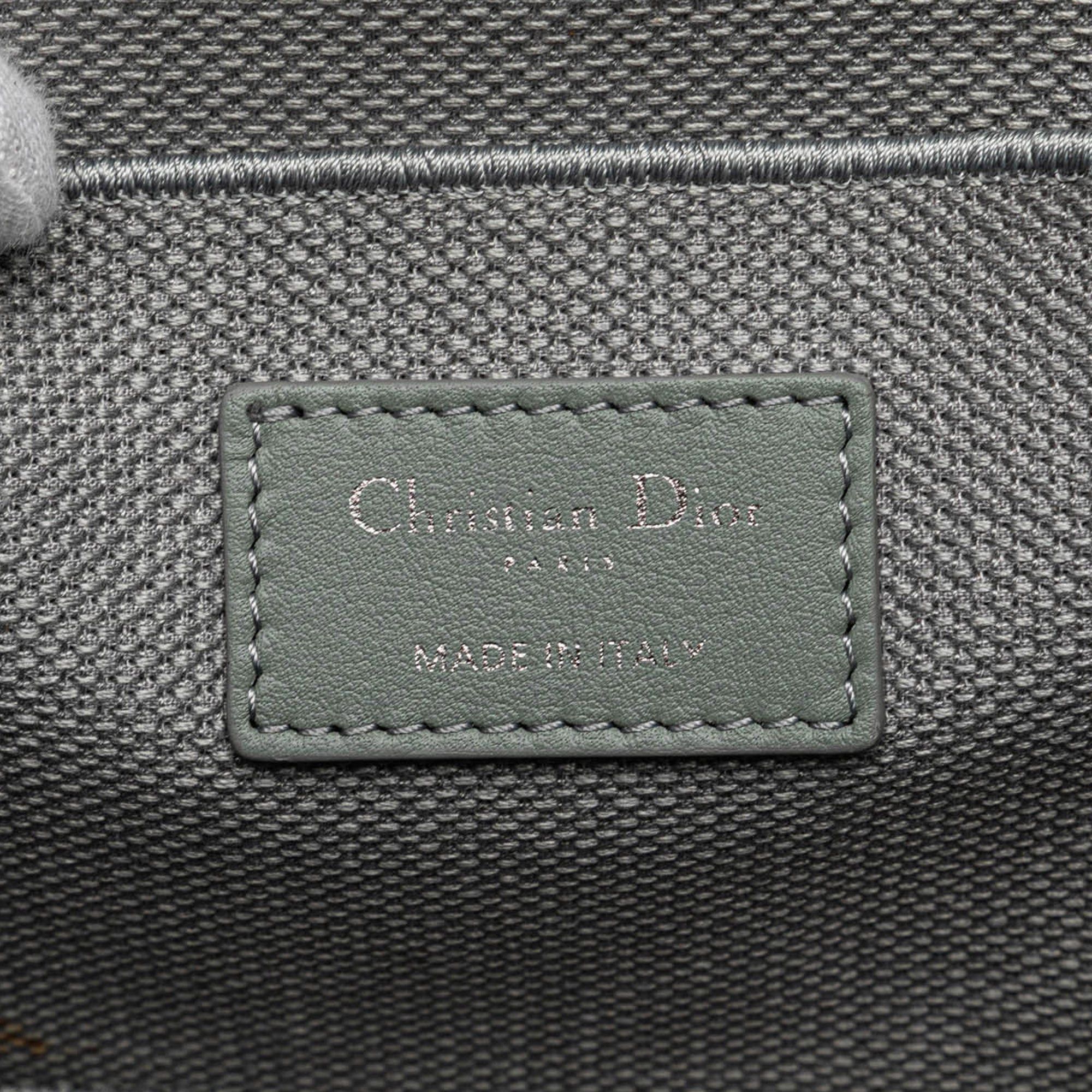 Dior Dior Canvas Cannage Diortravel Vanity Case Gray Size ONE SIZE - 5 Thumbnail