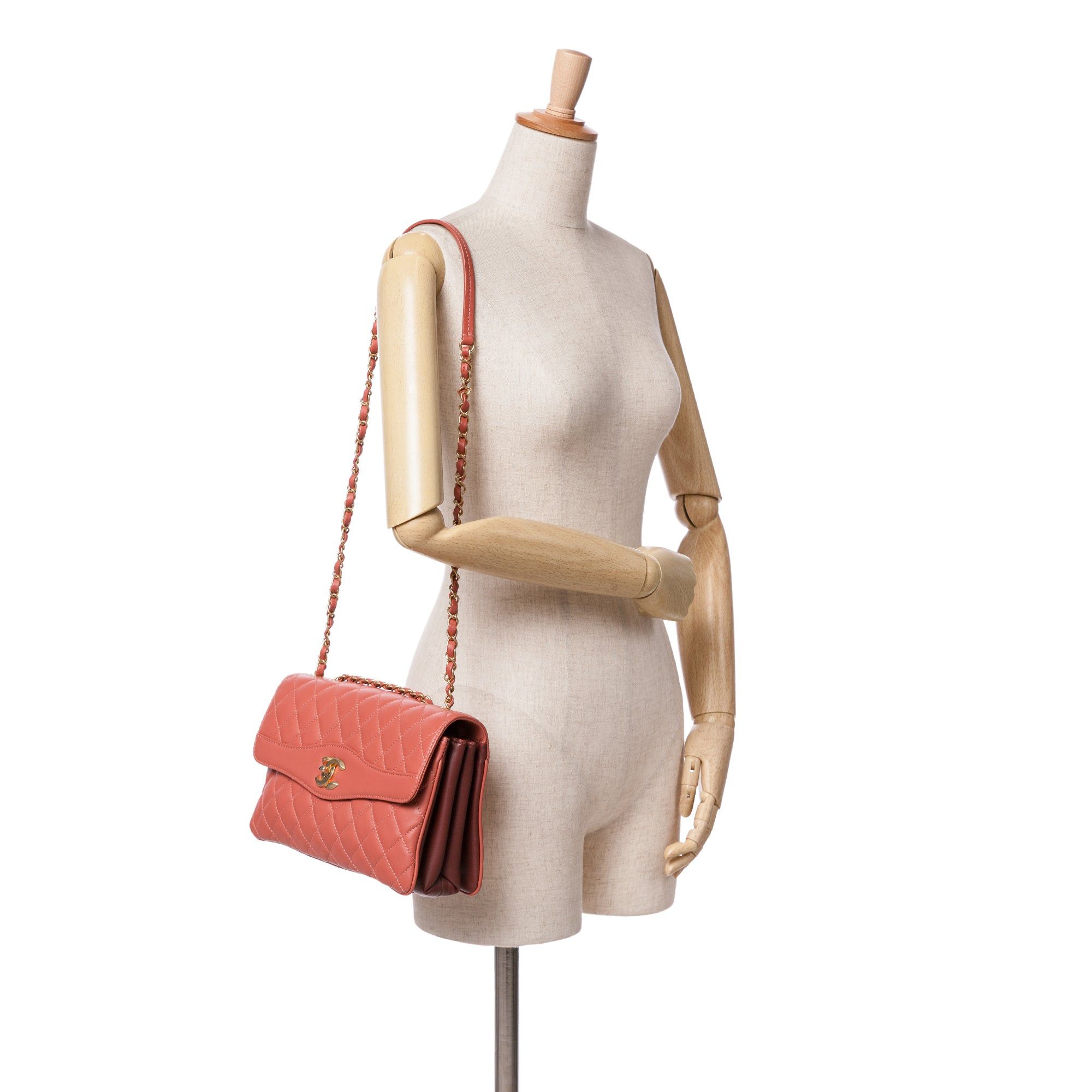 Chanel Chanel Large Lambskin Daily Companion Flap Pink Size ONE SIZE - 9 Thumbnail