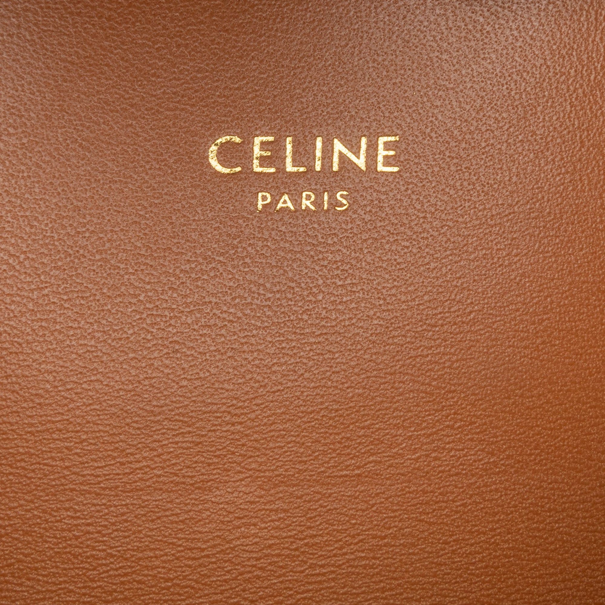 Celine Celine Triomphe Coated Canvas Claude Shoulder Bag Brown Size ONE SIZE - 5 Thumbnail