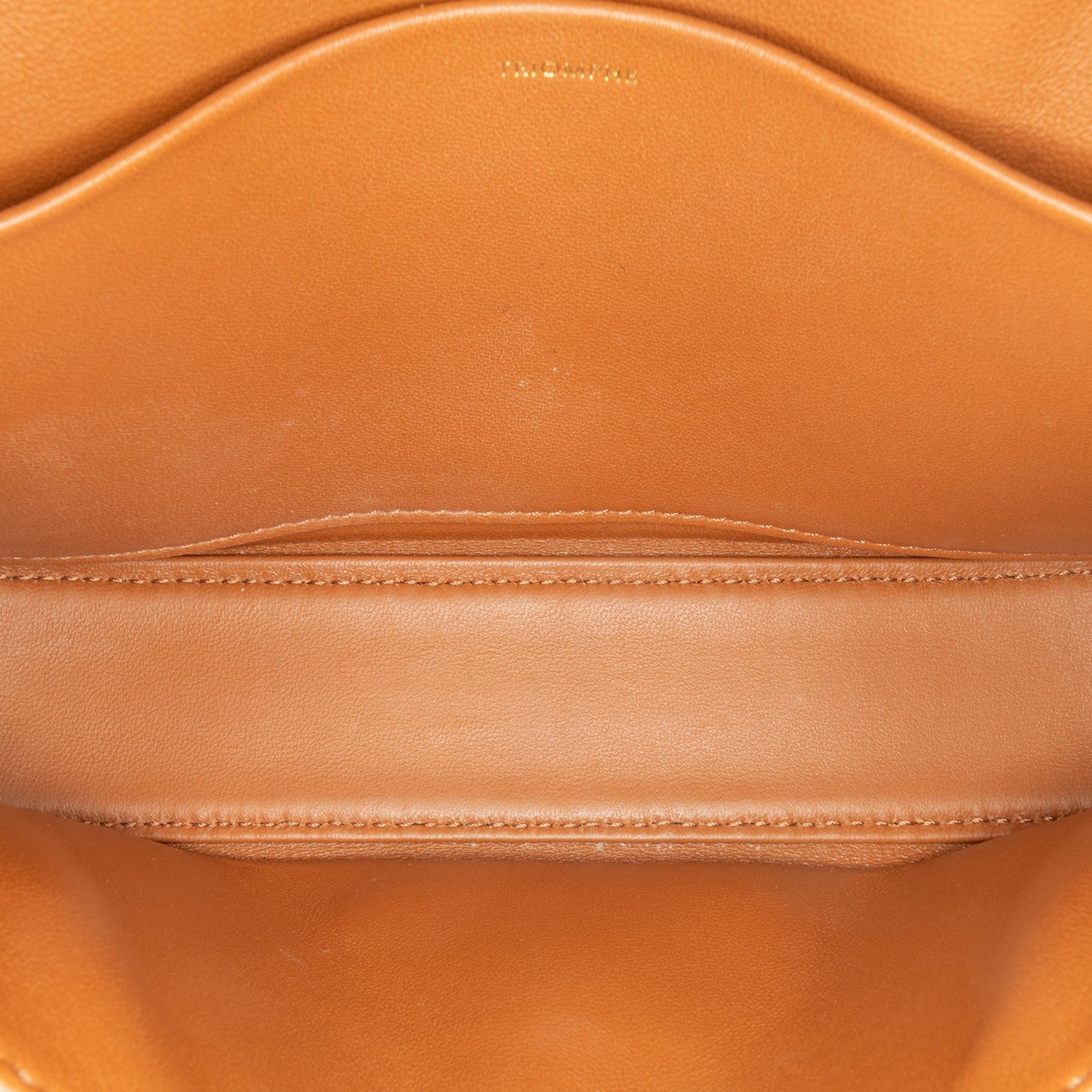 Celine Celine Triomphe Coated Canvas Claude Shoulder Bag Brown Size ONE SIZE - 4 Thumbnail