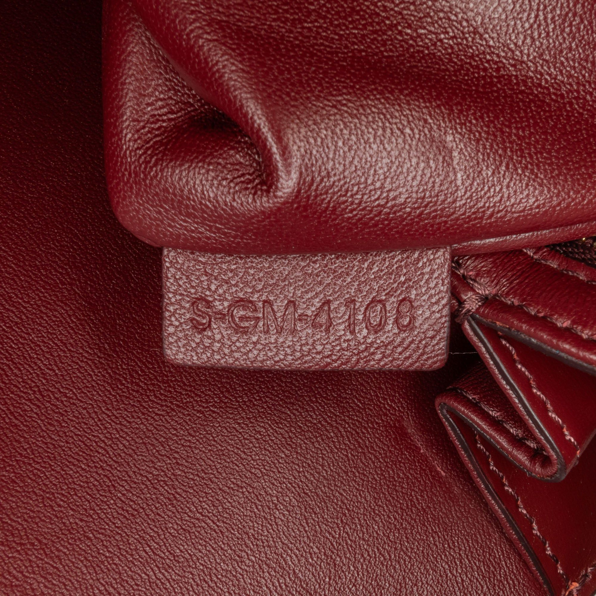 Celine Celine Large Shiny Calfskin Triomphe Crossbody Red Size ONE SIZE - 8 Thumbnail