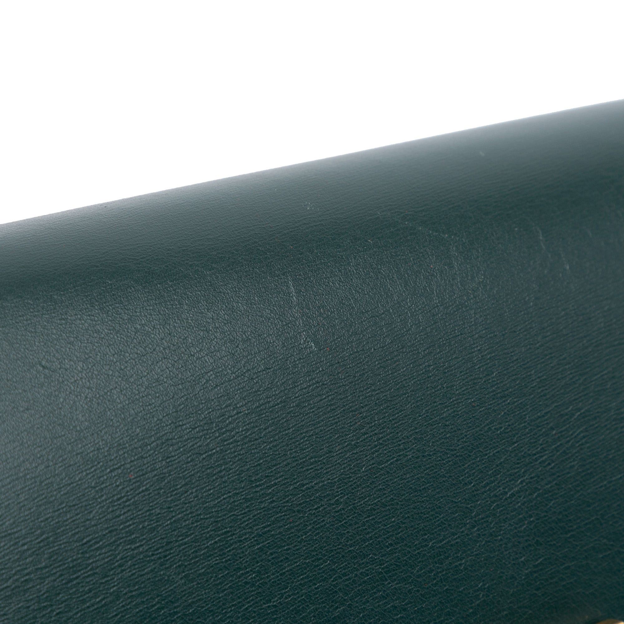Celine Celine Medium Calfskin Classic Box Green Size ONE SIZE - 8 Thumbnail