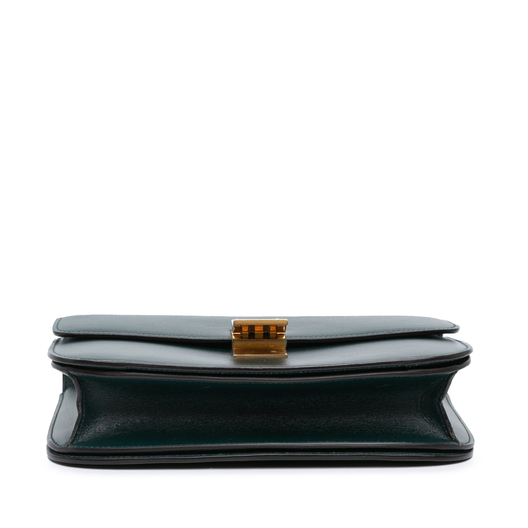 Celine Celine Medium Calfskin Classic Box Green Size ONE SIZE - 3 Thumbnail