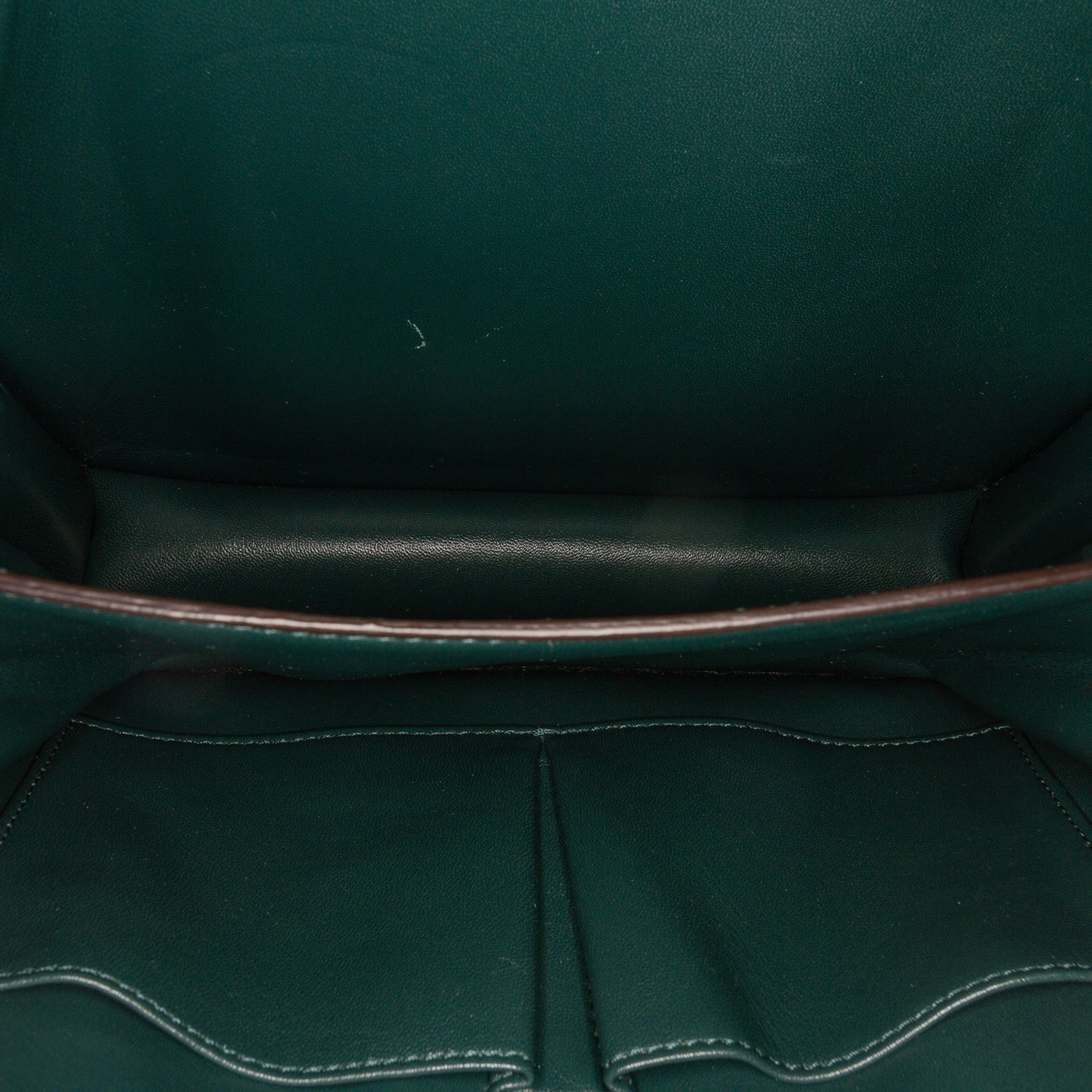 Celine Celine Medium Calfskin Classic Box Green Size ONE SIZE - 4 Thumbnail