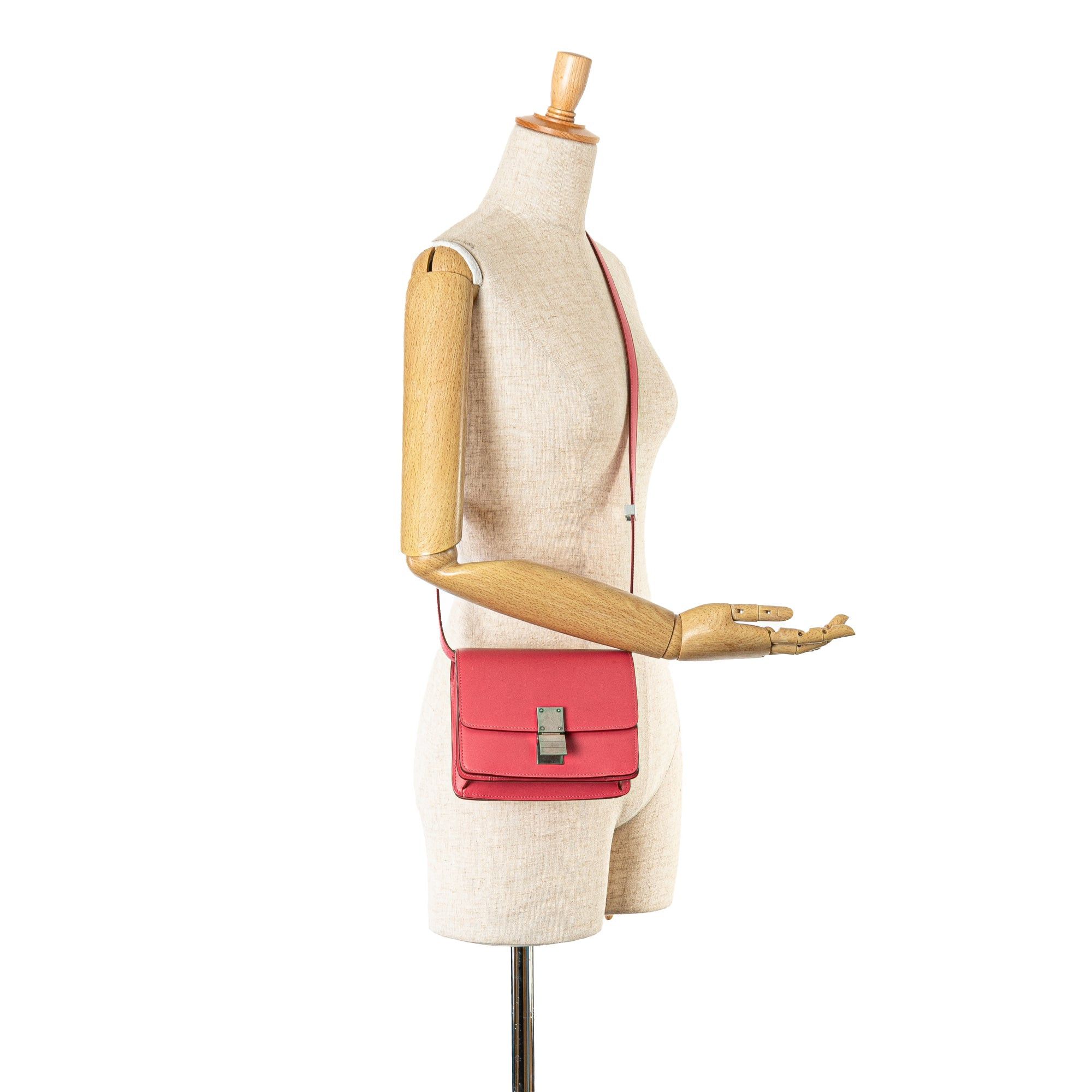 Celine Celine Small Calfskin Classic Box Pink Size ONE SIZE - 9 Thumbnail