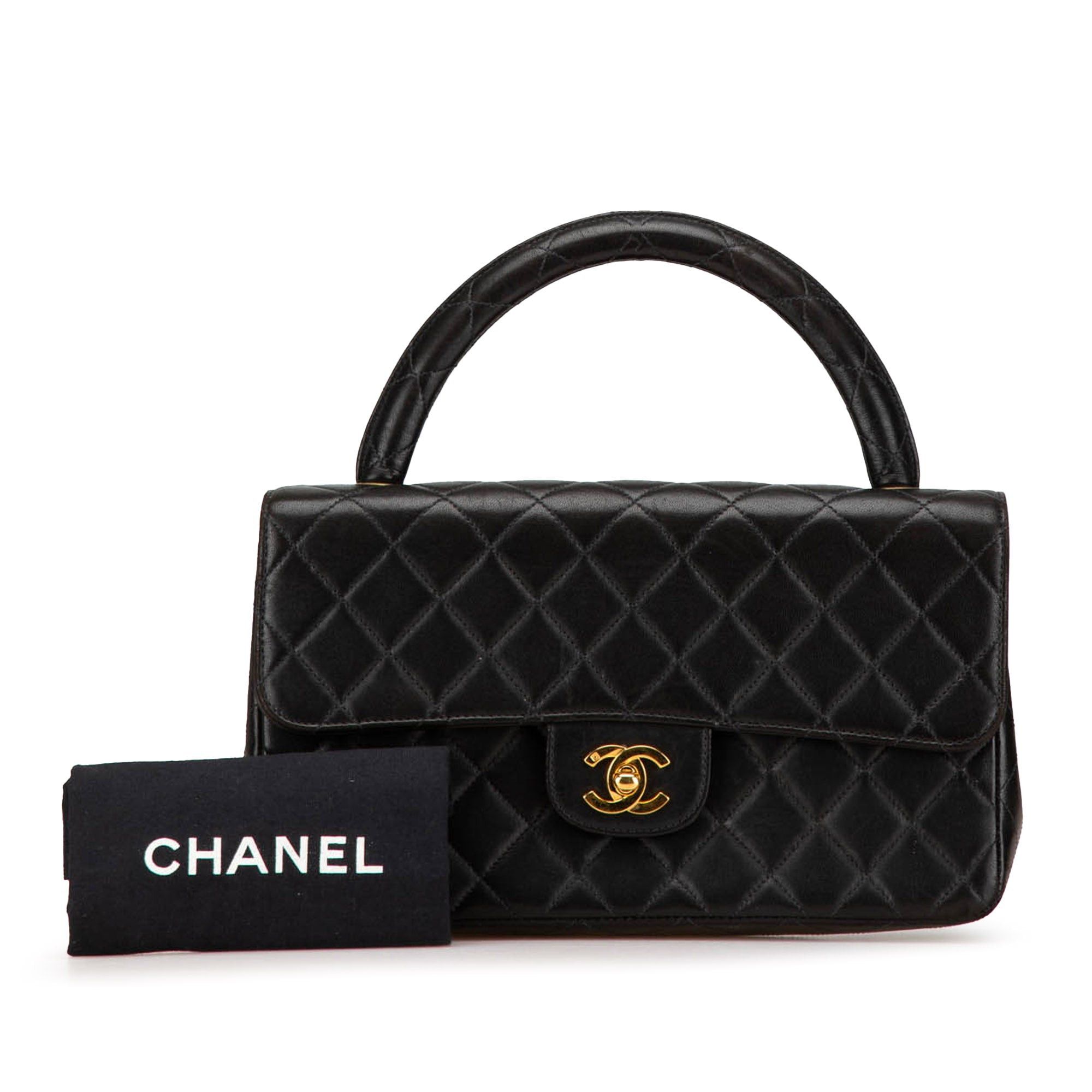 Chanel Chanel Medium Classic Lambskin Kelly Flap Bag Black Size ONE SIZE - 12 Thumbnail