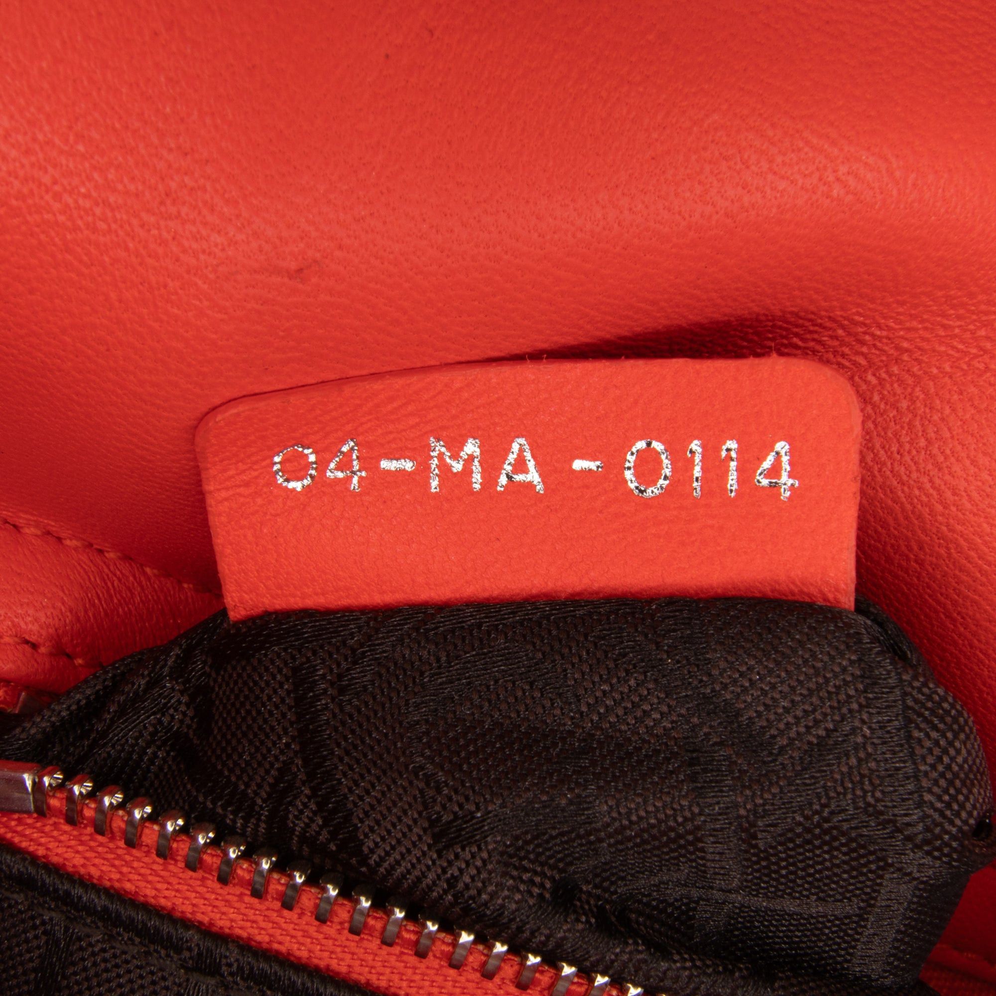 Dior Dior Mini Lambskin Cannage Lady Dior Orange Size ONE SIZE - 6 Thumbnail
