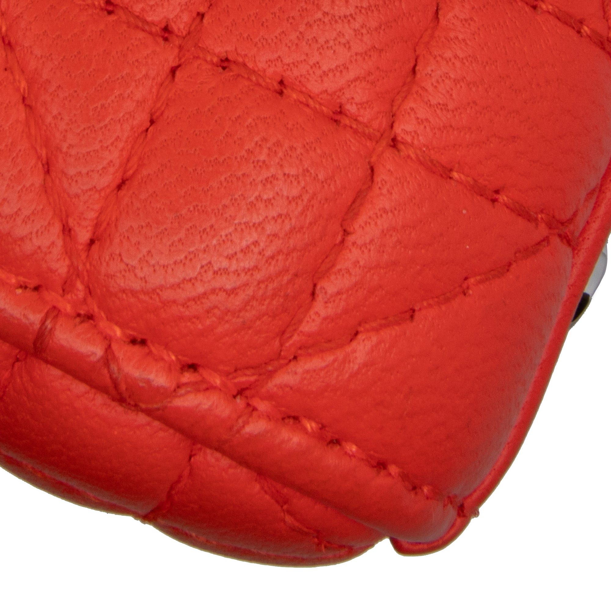 Dior Dior Mini Lambskin Cannage Lady Dior Orange Size ONE SIZE - 7 Thumbnail