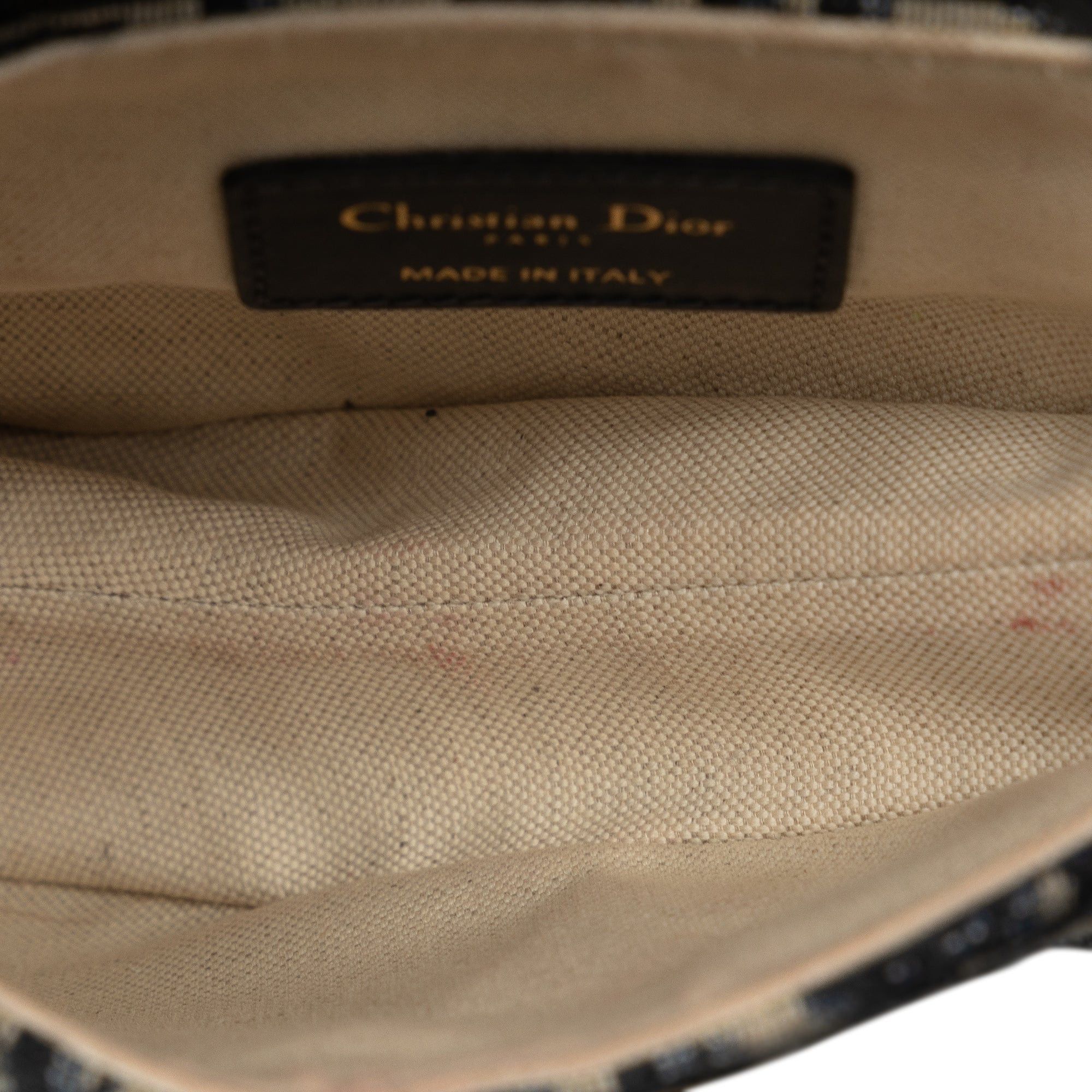 Dior Dior Mini Oblique Canvas Saddle Bag Blue Size ONE SIZE - 5 Thumbnail