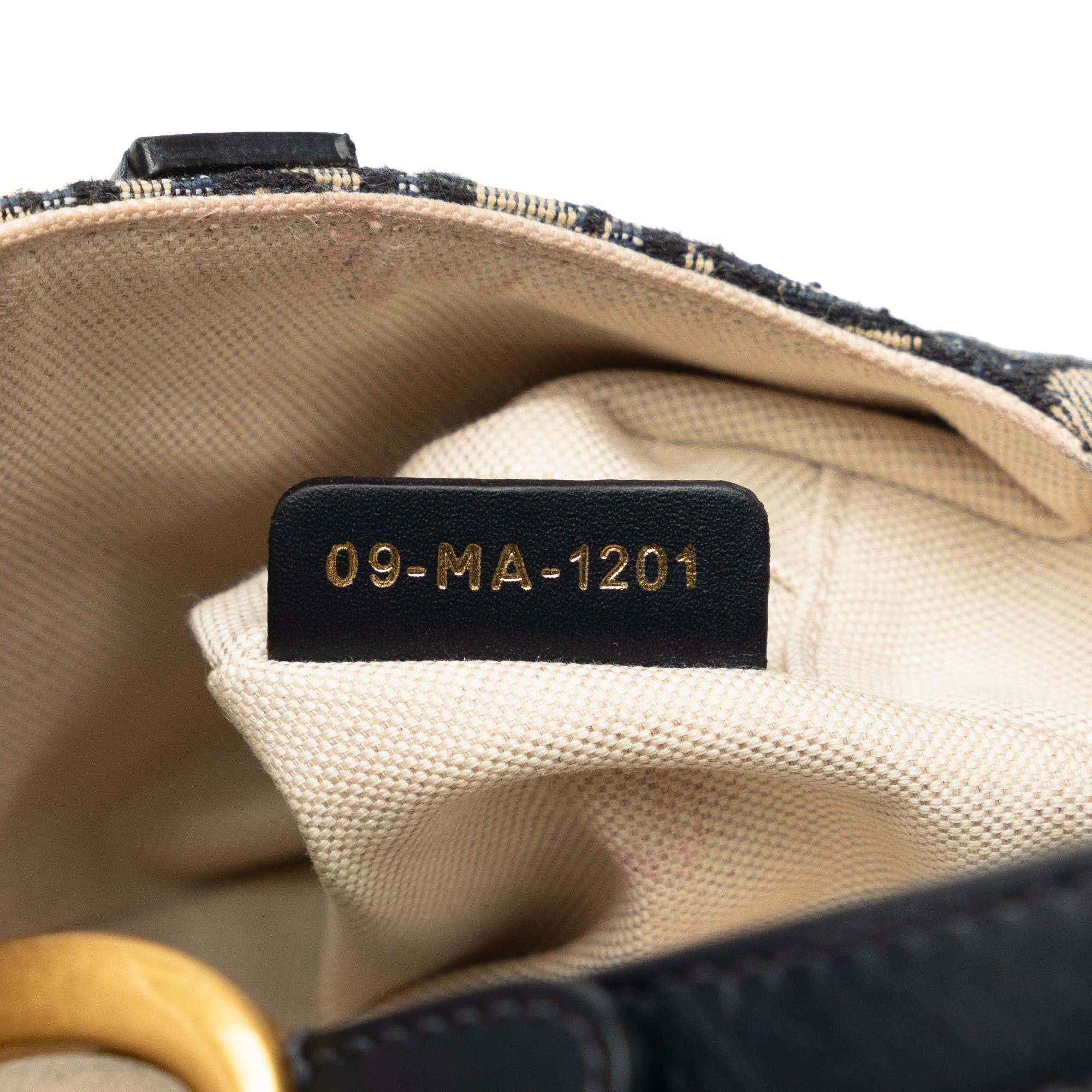 Dior Dior Mini Oblique Canvas Saddle Bag Blue Size ONE SIZE - 7 Thumbnail