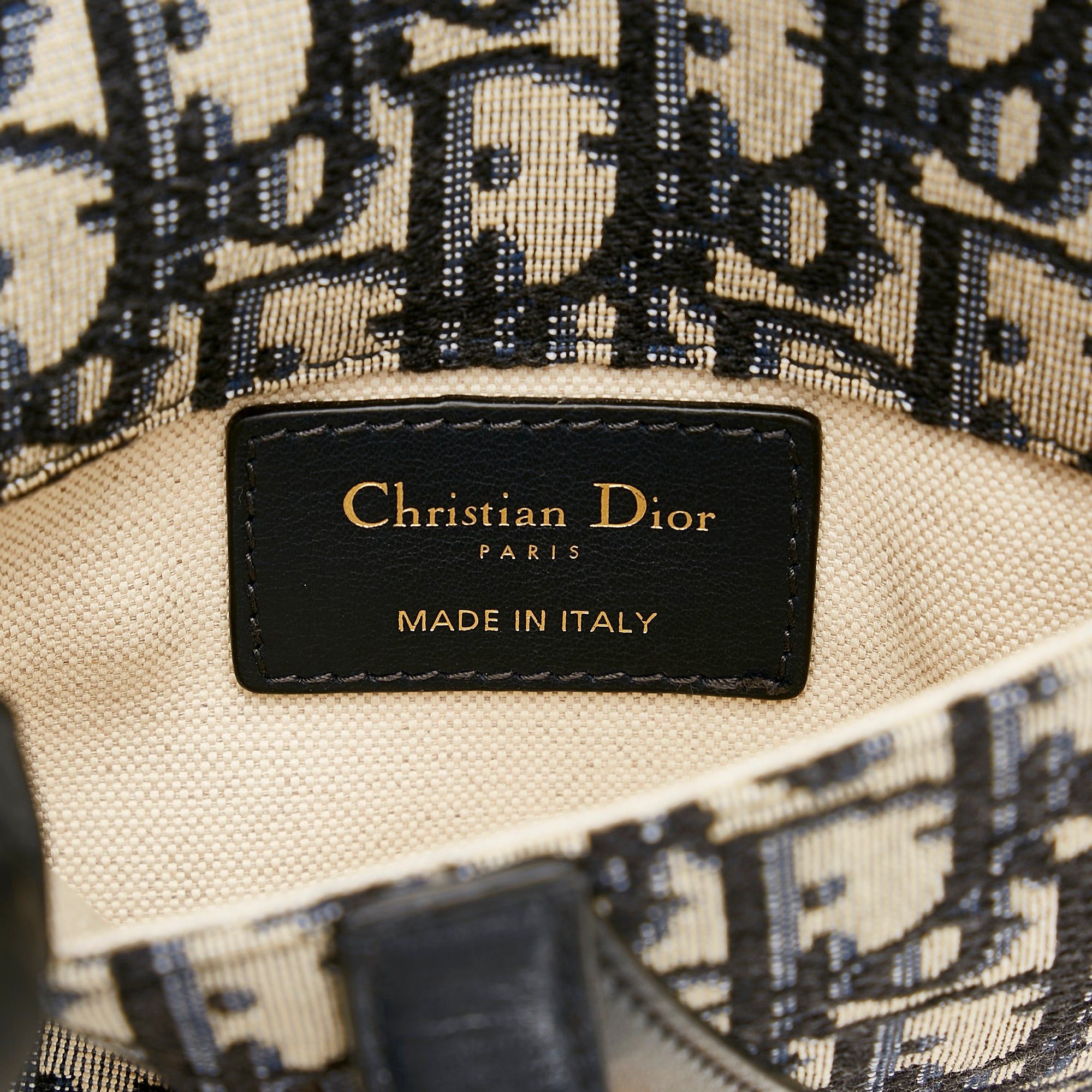 Dior Dior Oblique Canvas Saddle Belt Bag Blue Size ONE SIZE - 6 Thumbnail