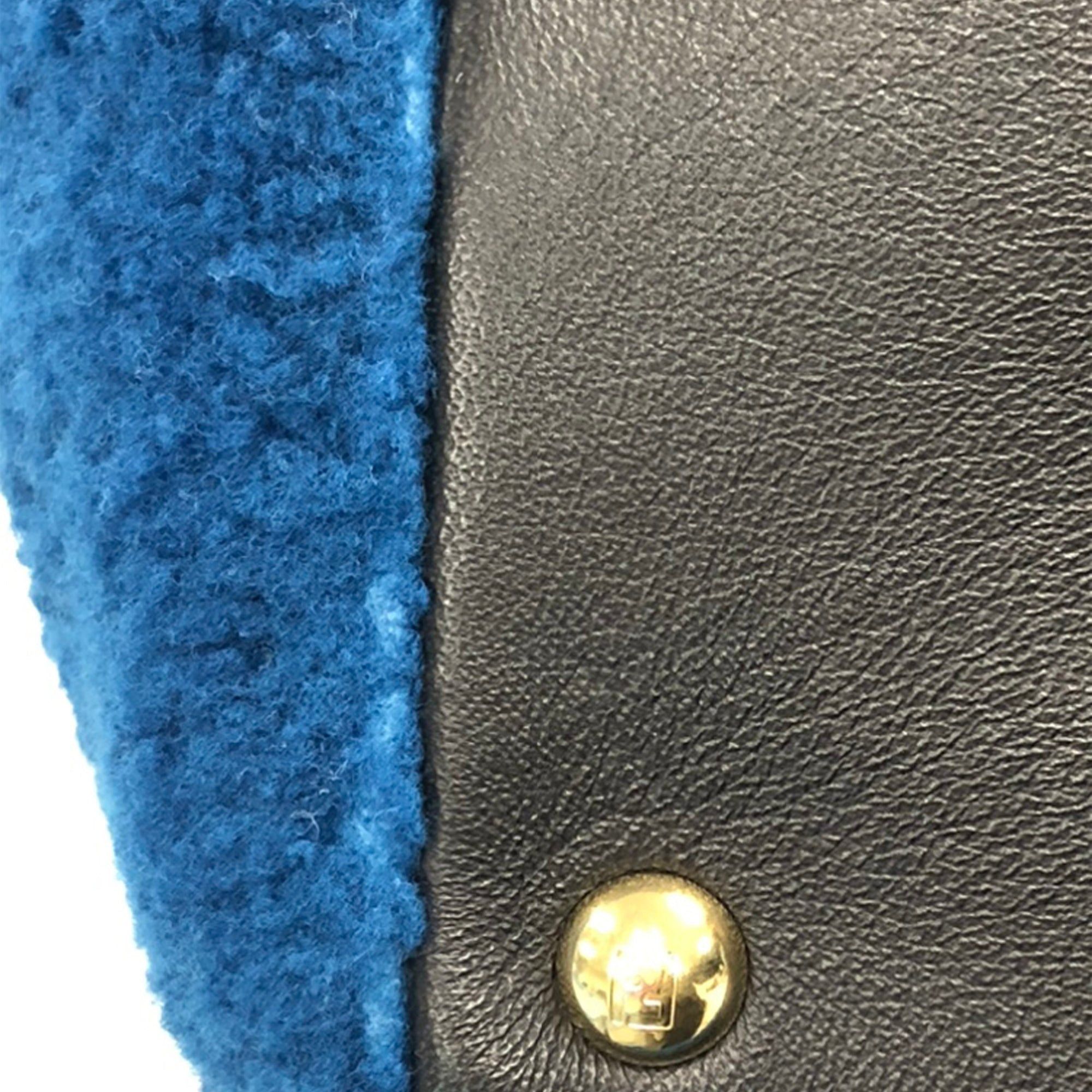 Fendi Fendi Medium Shearling 2Jours Blue Size ONE SIZE - 11 Thumbnail