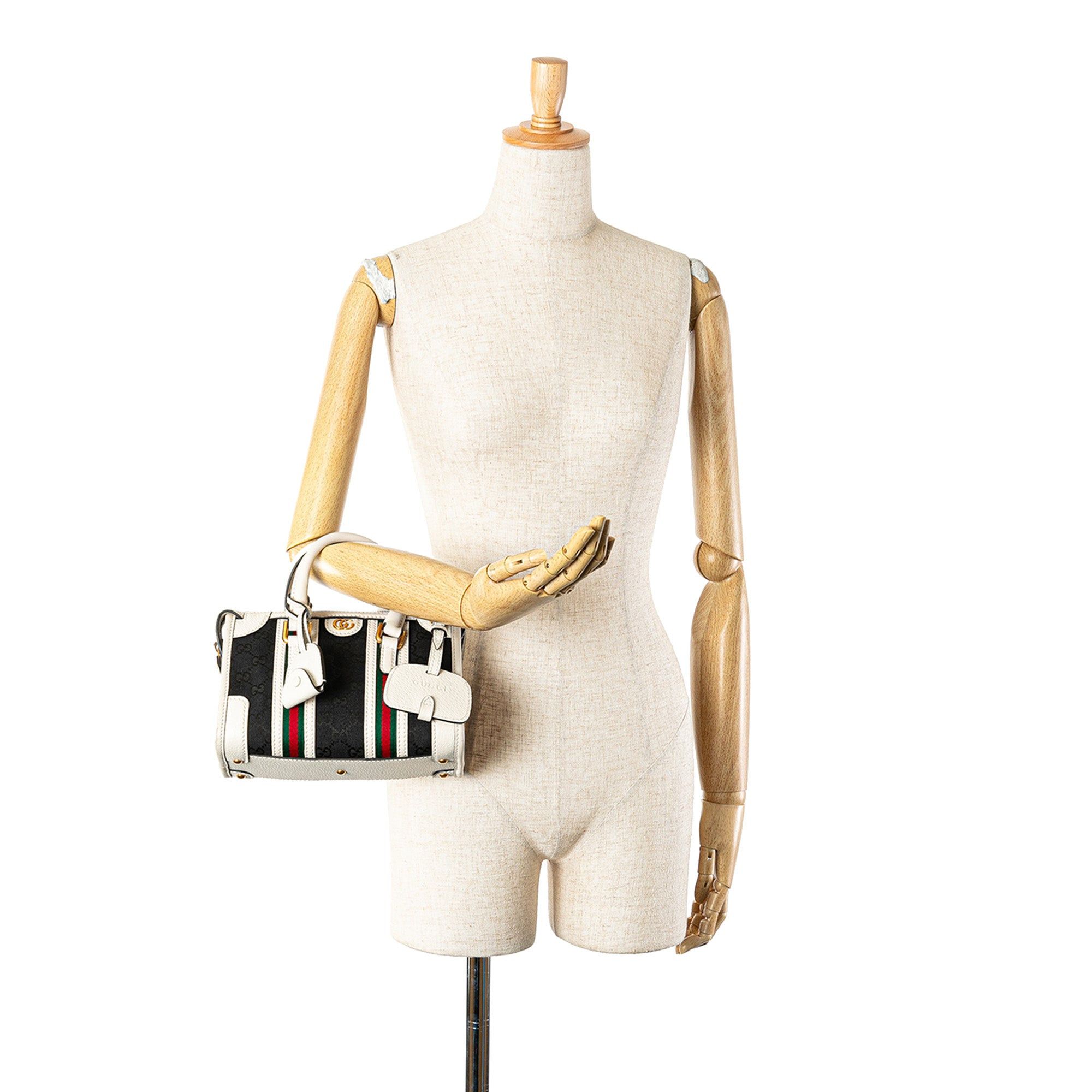 Gucci Gucci Mini GG Canvas Bauletto Black Size ONE SIZE - 7 Thumbnail