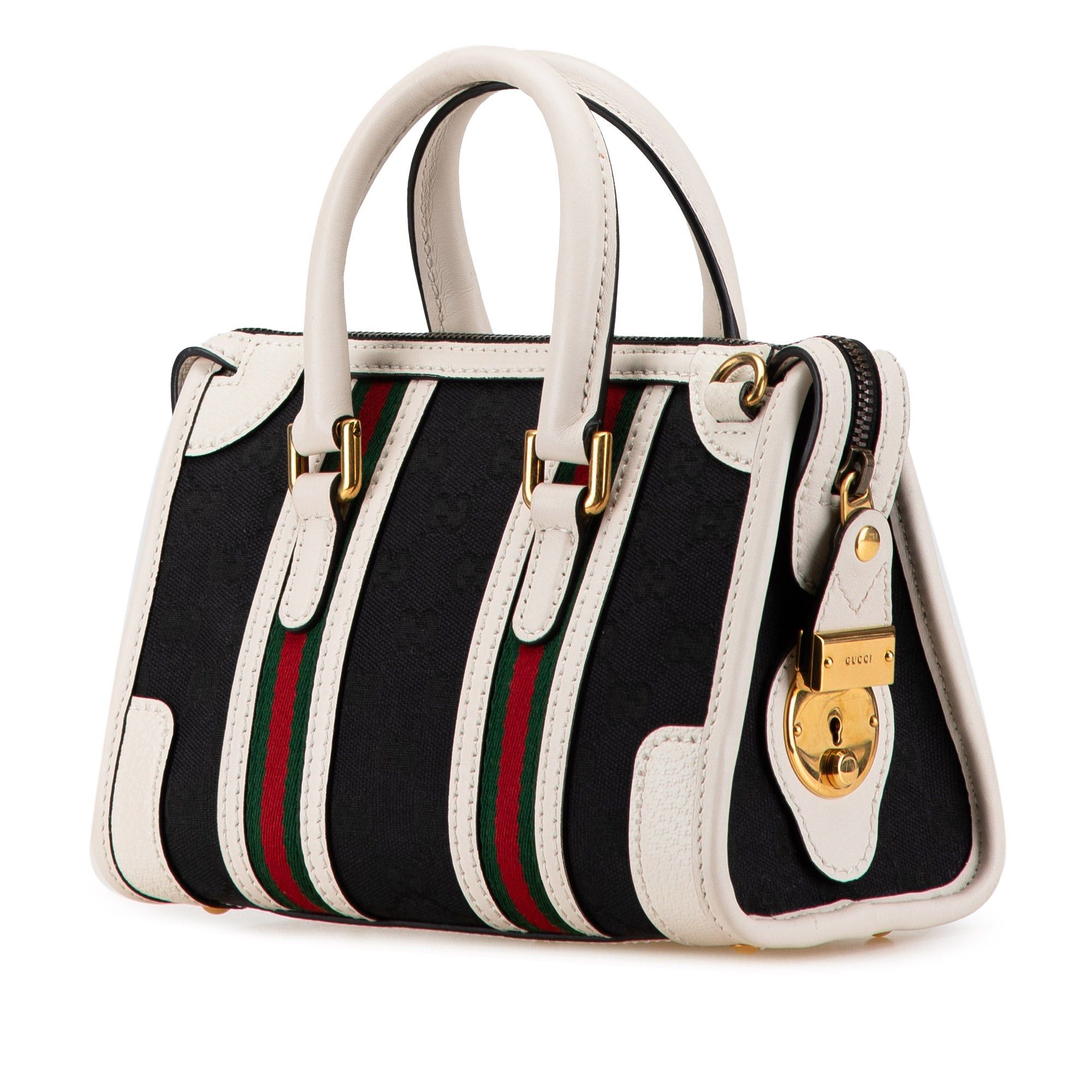 Gucci Gucci Mini GG Canvas Bauletto Black Size ONE SIZE - 2 Thumbnail