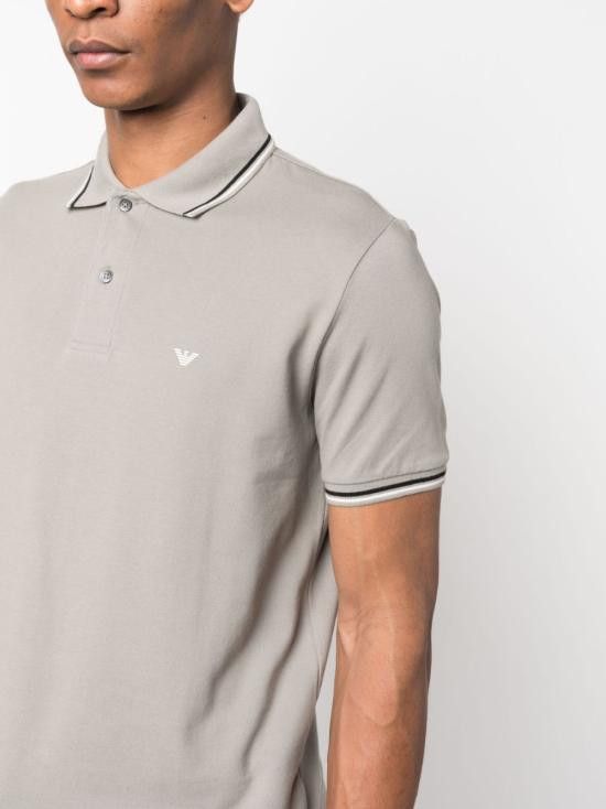 Emporio Armani EMPORIO ARMANI Men Polo Shirts 8N1FB4 1JPTZ0643 Dove Grey Size US XL / EU 56 / 4 - 4 Thumbnail