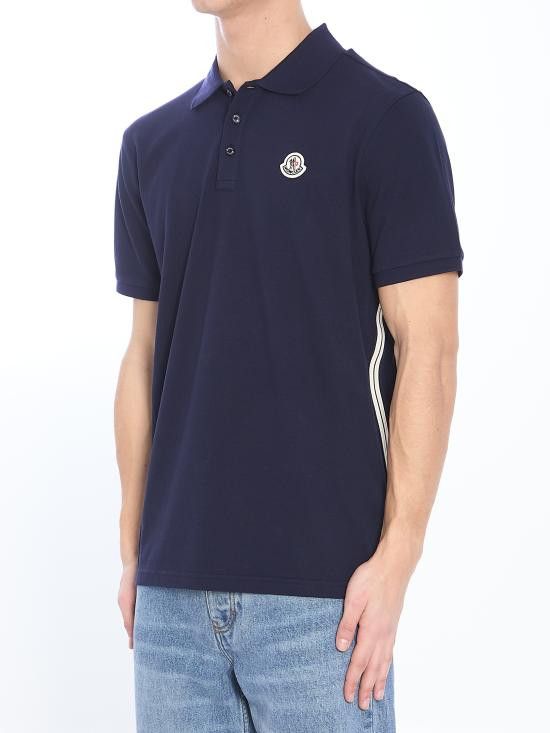 Moncler MONCLER Men Polo Shirts 8A00026 BLUE Size US M / EU 48-50 / 2 - 2 Thumbnail
