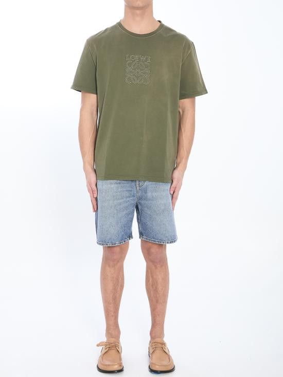 Loewe LOEWE Men T-Shirts H526Y22XBN GREEN Size US M / EU 48-50 / 2 - 5 Thumbnail