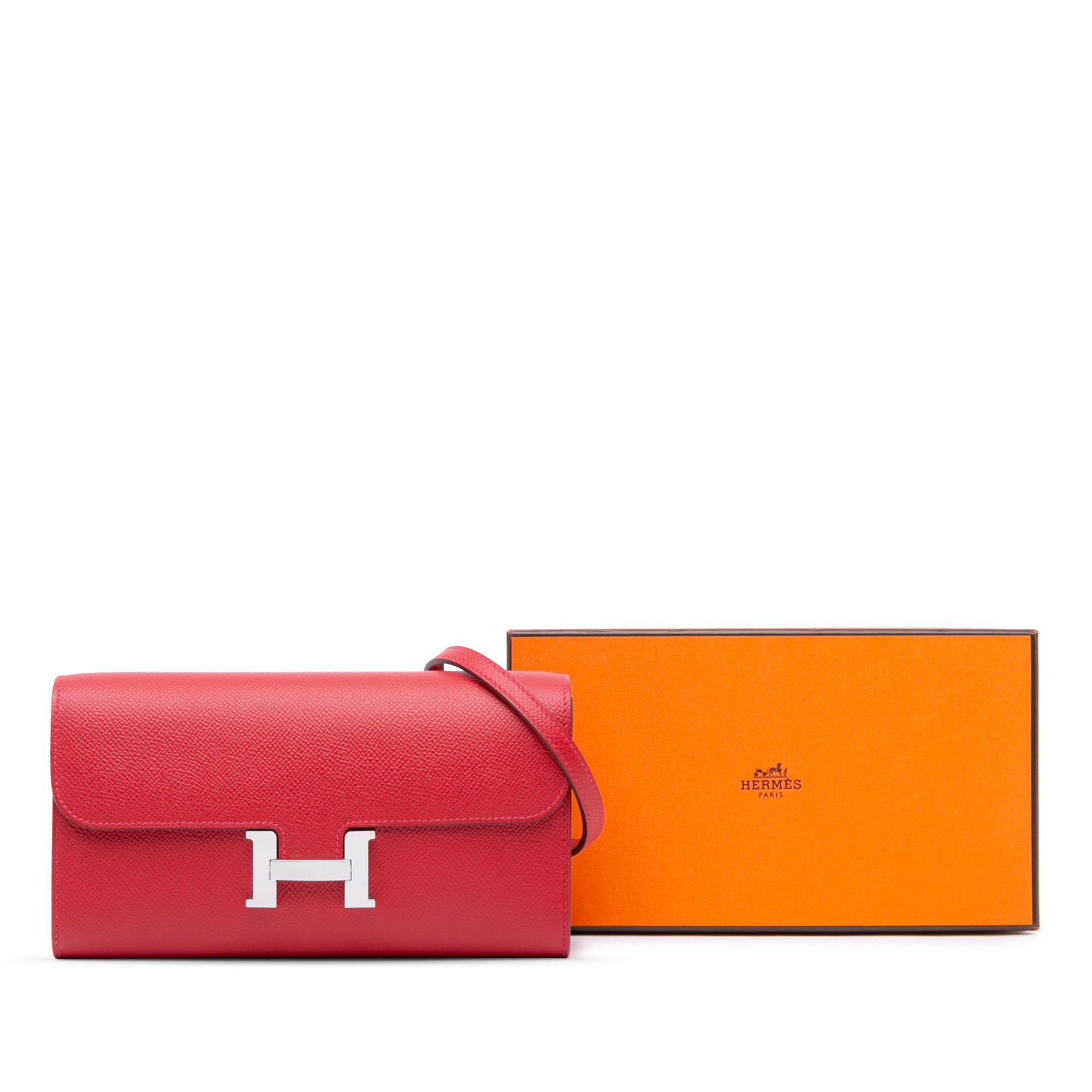 Hermes Hermès Epsom Constance Long To Go Wallet Red Size ONE SIZE - 10 Thumbnail