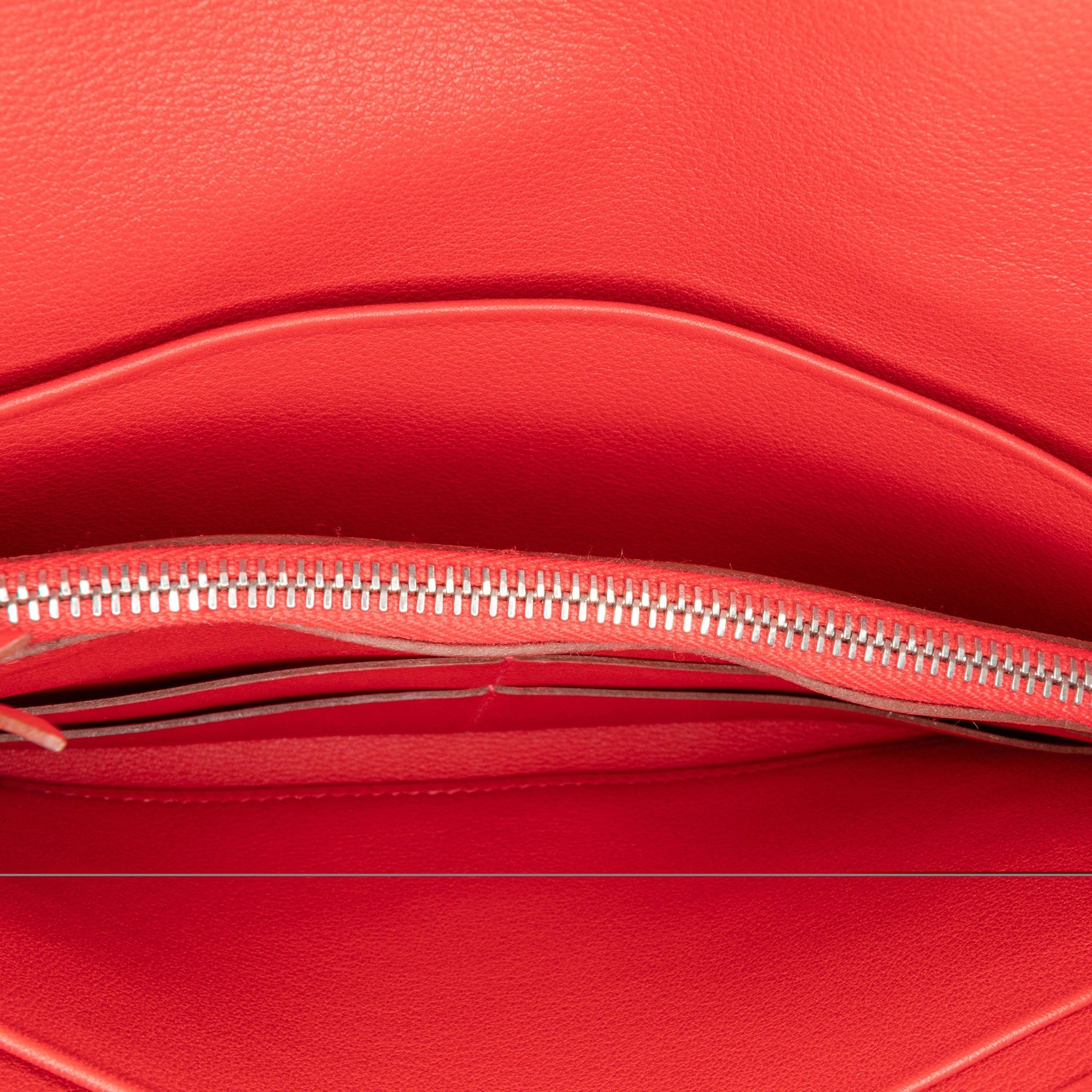 Hermes Hermès Swift Jige Duo Red Size ONE SIZE - 4 Thumbnail