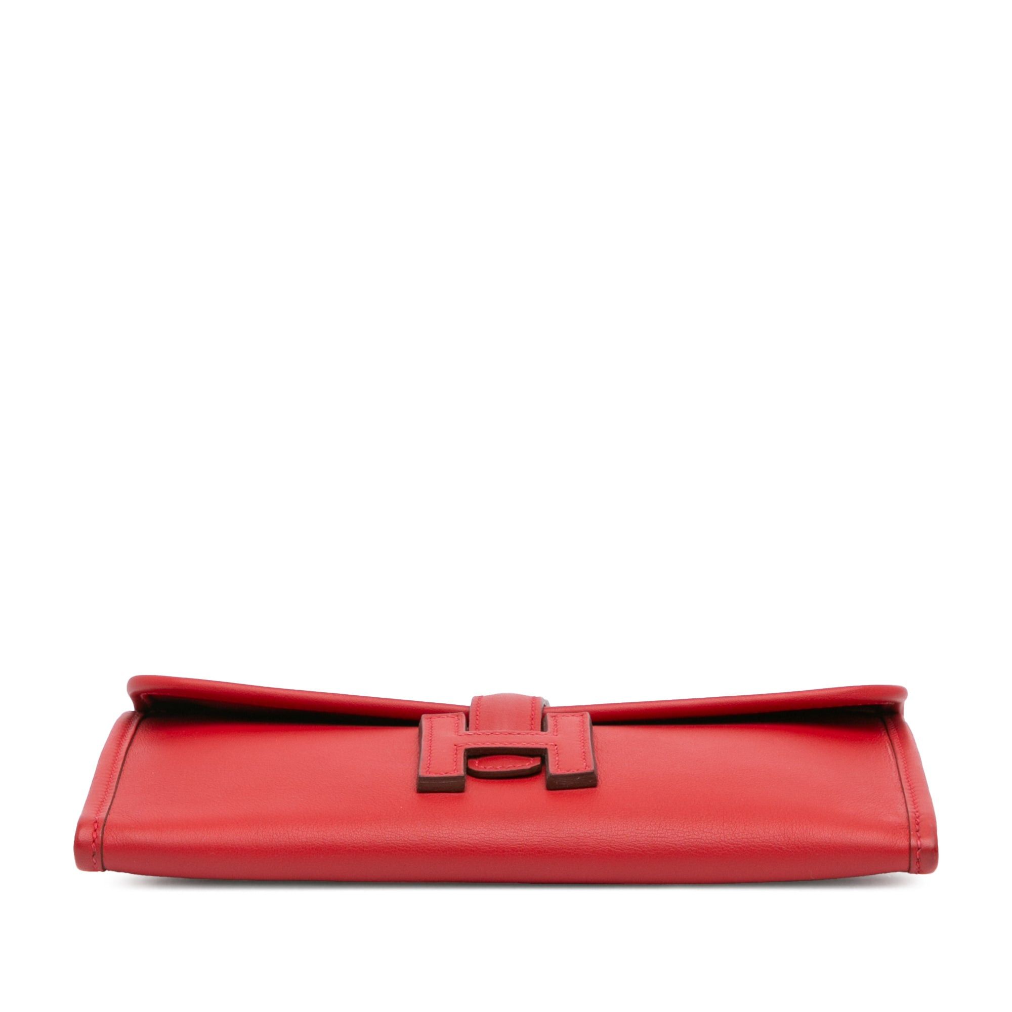 Hermes Hermès Swift Jige Duo Red Size ONE SIZE - 3 Thumbnail
